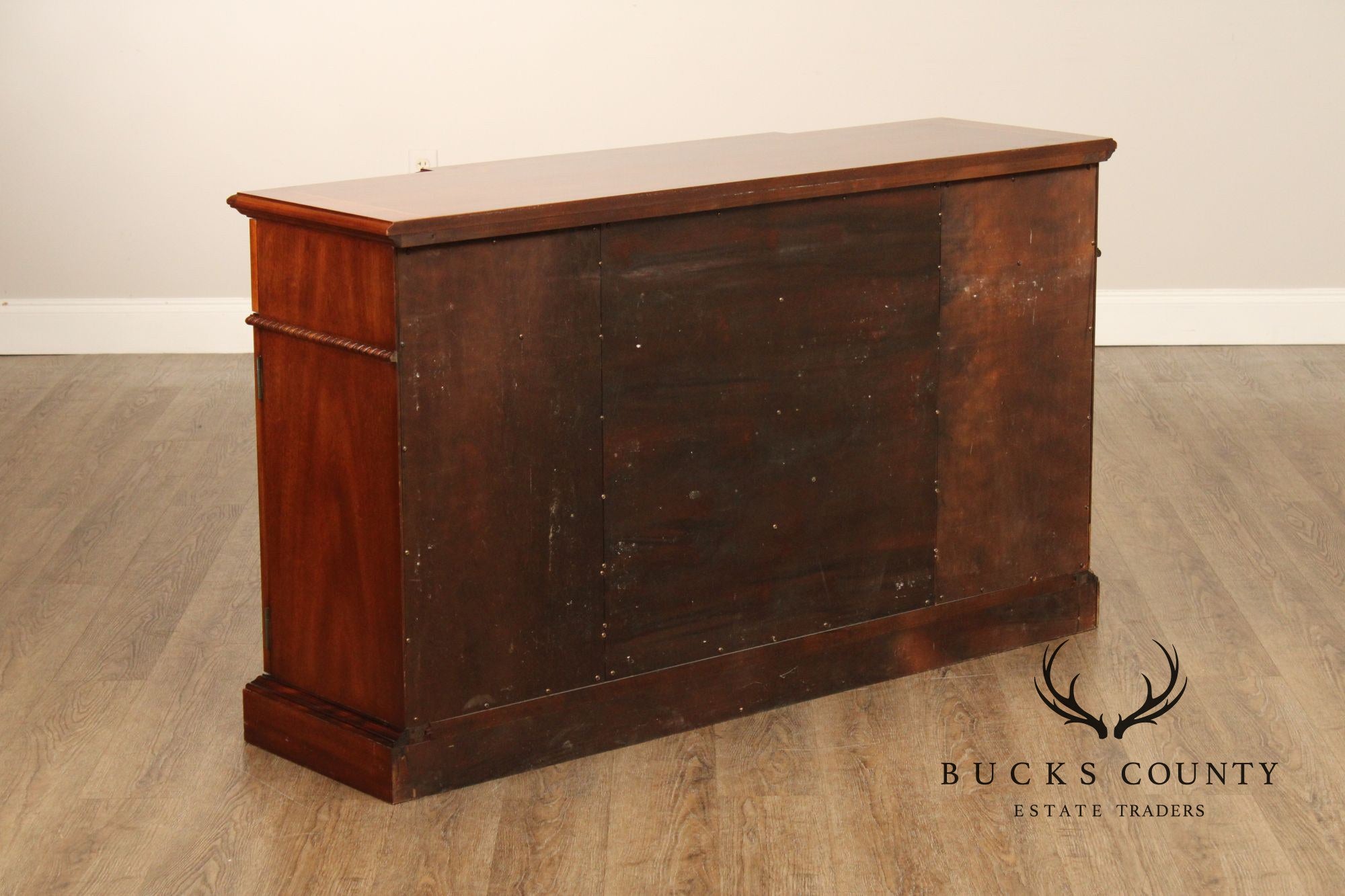 Councill Craftsmen Georgian Style Banded Mahogany Buffet Sideboard
