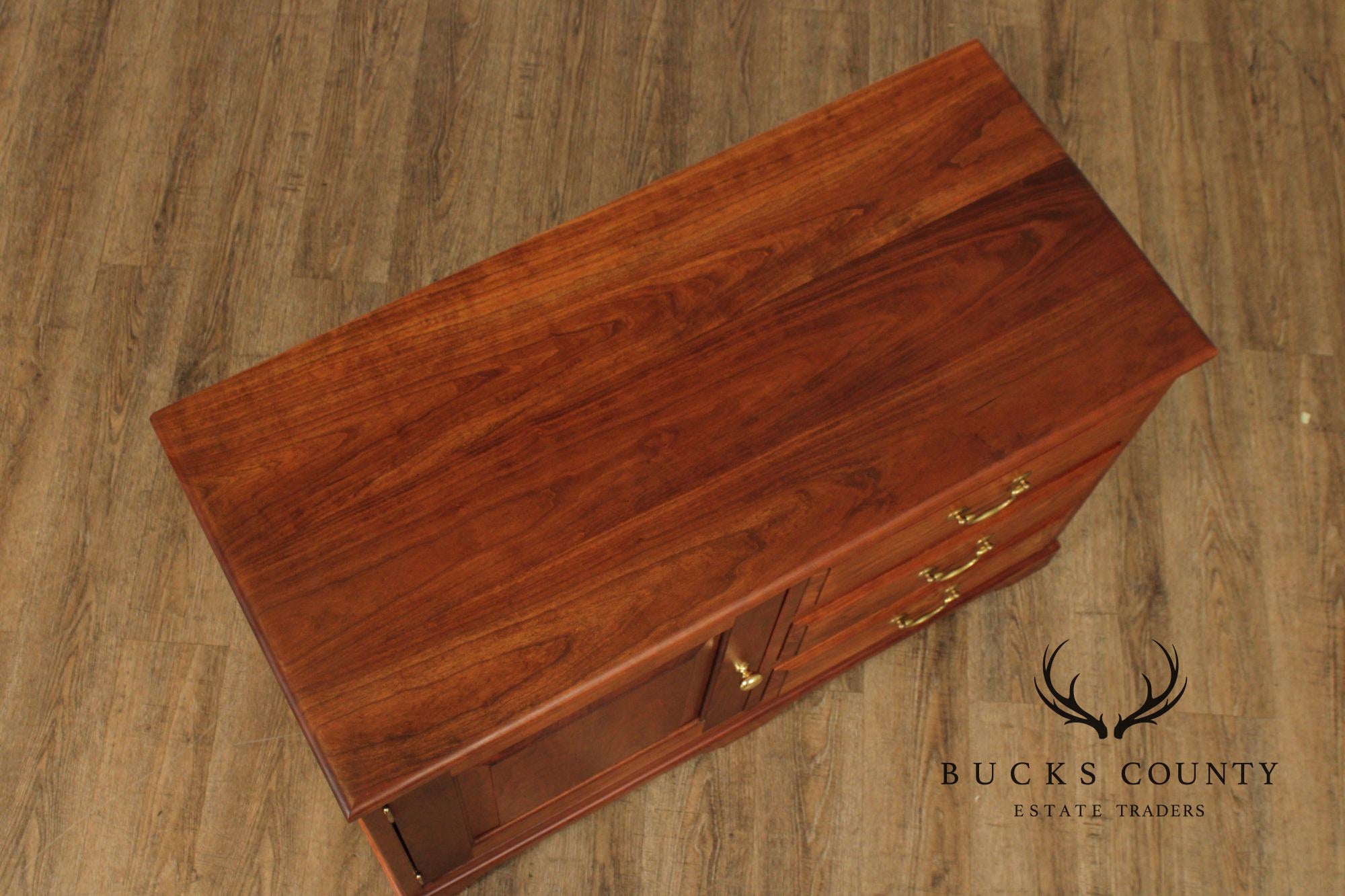 Chippendale Style Cherry Server or Media Cabinet