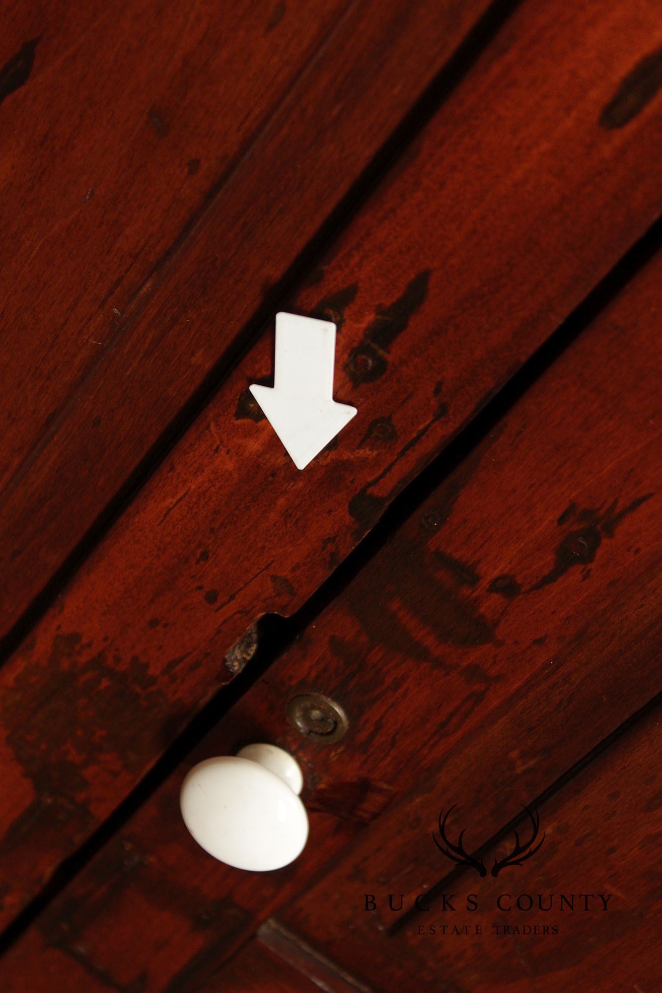 Antique Country Pine Two Door Pantry Cupboard