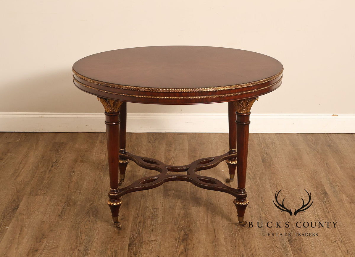 Italian Regency Style Mahogany Center Table