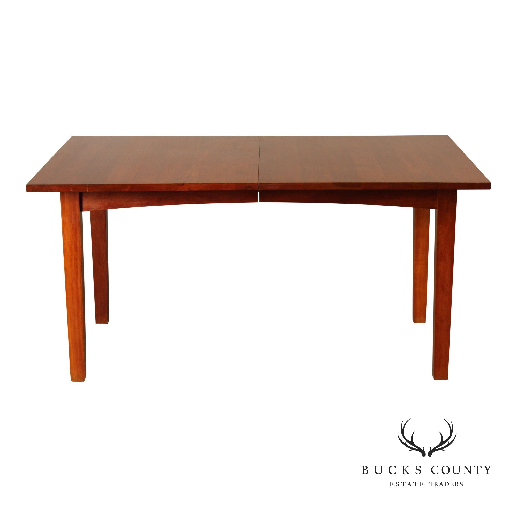 Vermont Furniture Cherry Extension Dining Table With Two Leaves
