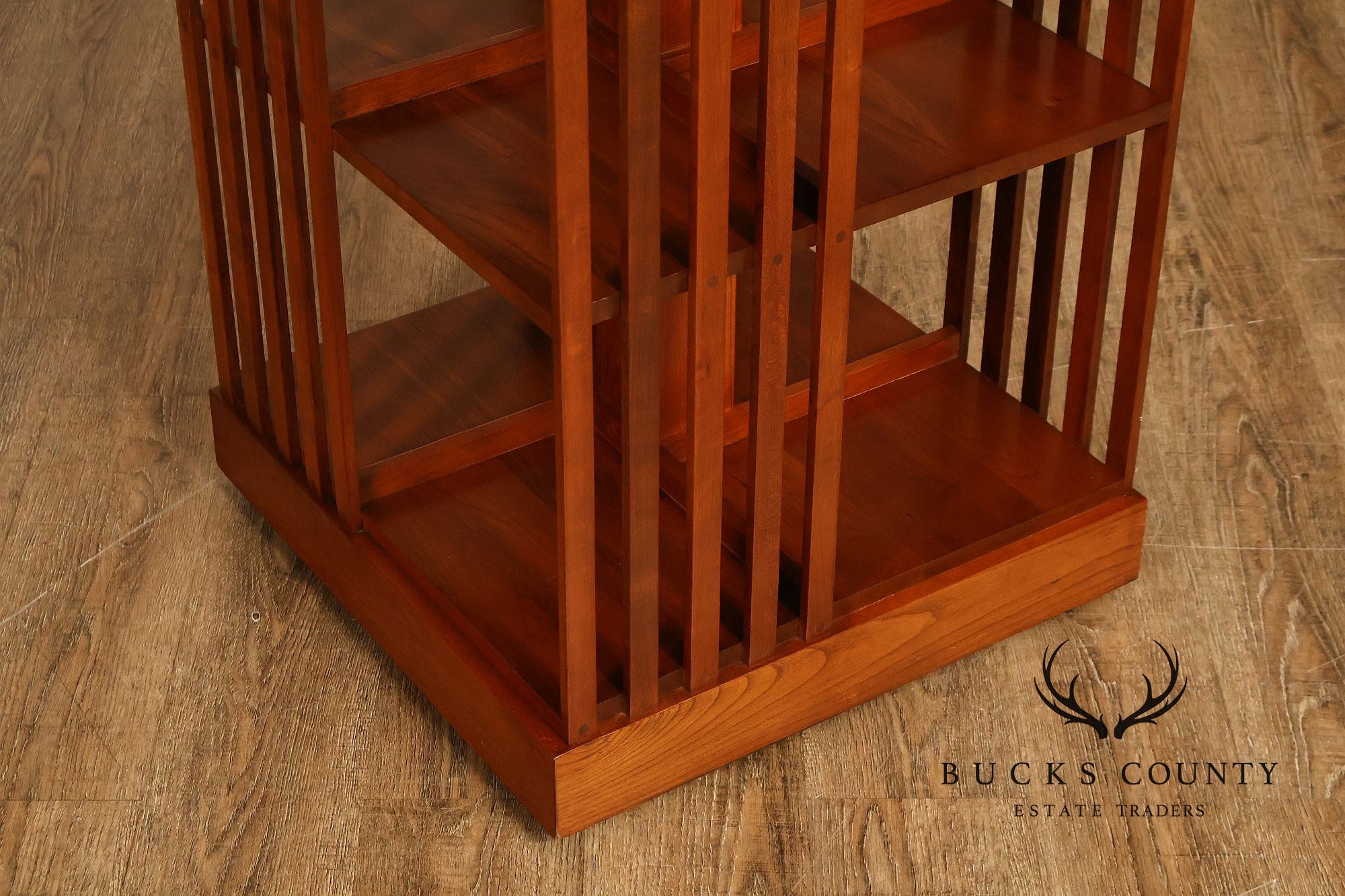 Stickley Mission Collection Harvey Ellis Cherry Revolving Bookcase