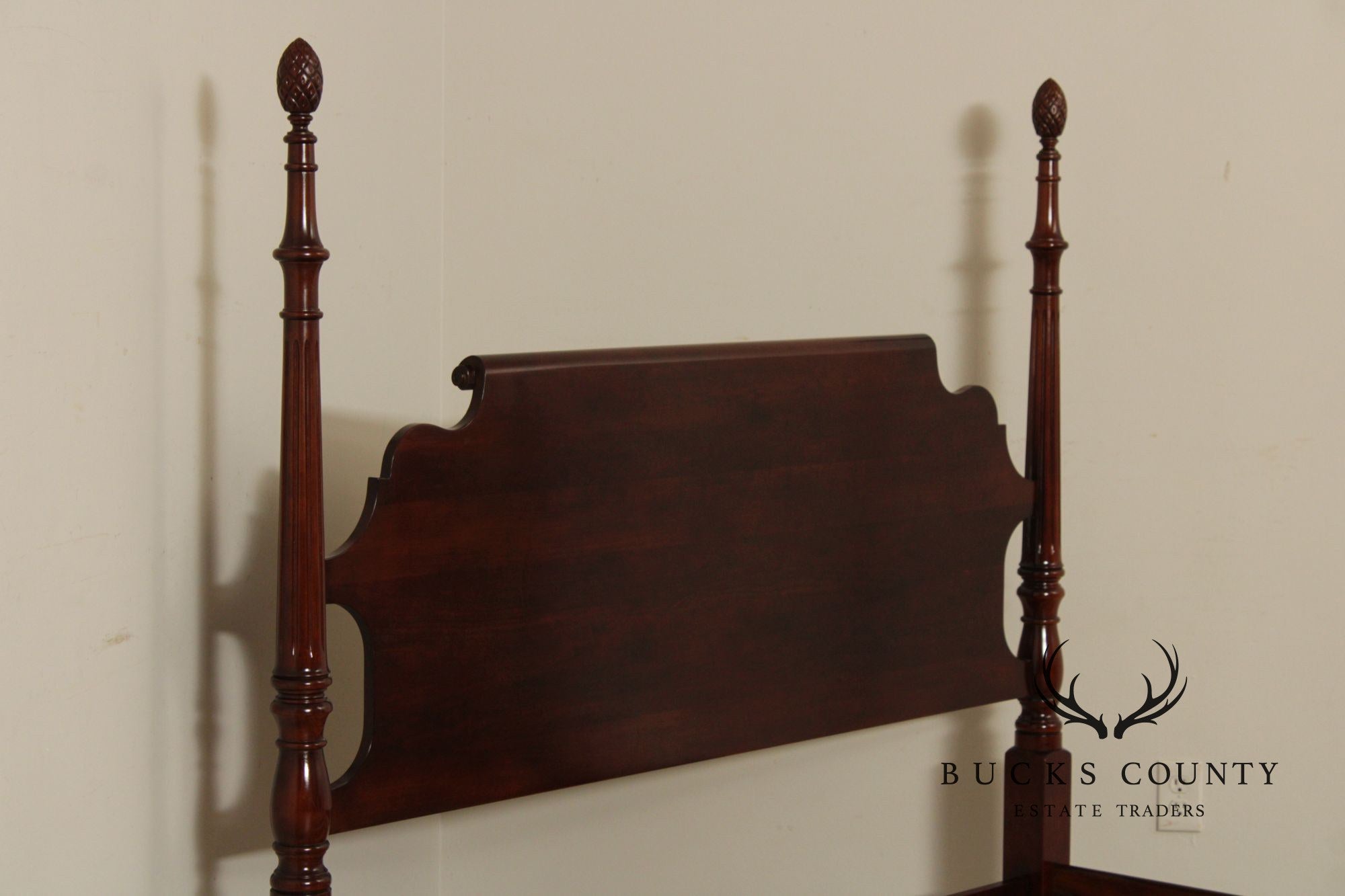 Statton Carved Cherry Queen Poster Bed