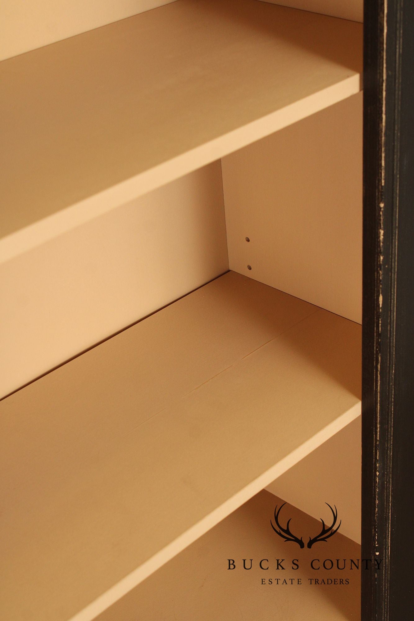 Farmhouse Style Distress Painted Open Bookshelf