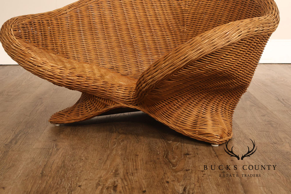Boho Style Wicker Lotus Chair