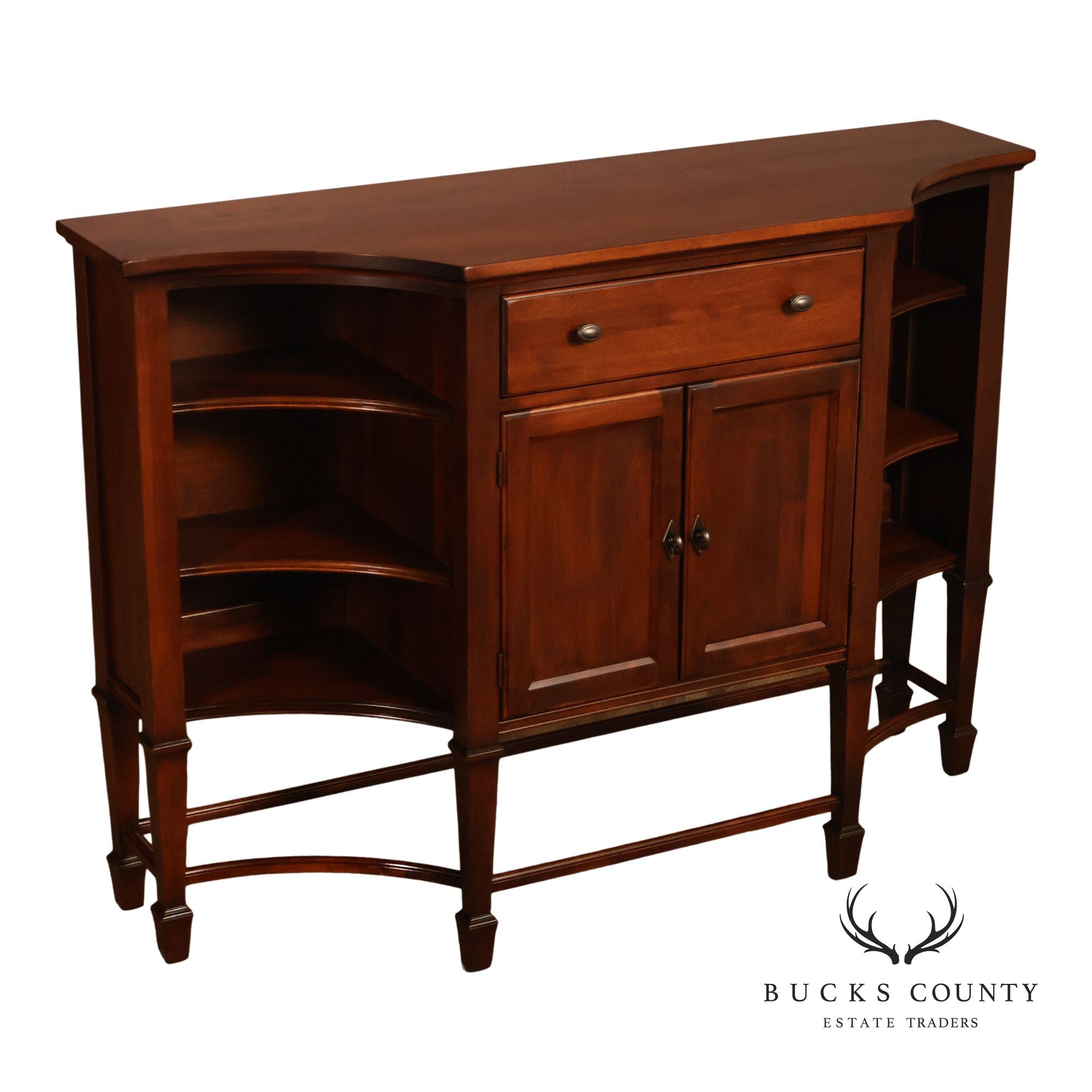 Nichols & Stone Traditional Williamsburg Bowfront Sideboard Server