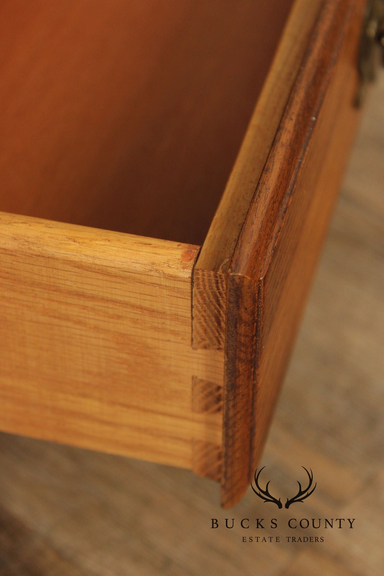 Pennsylvania House Solid Oak Two Tier End Table With Drawer