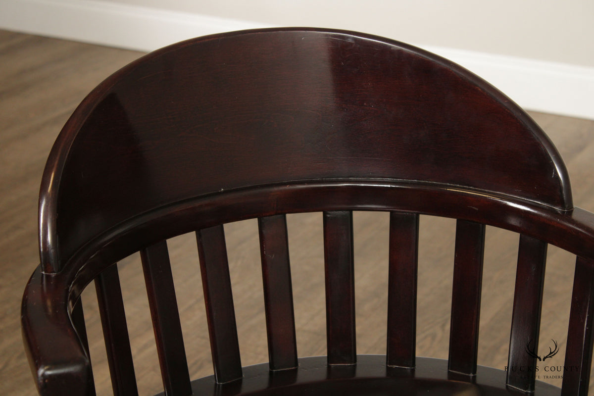 Adjustable Rolling Banker's Office Chair