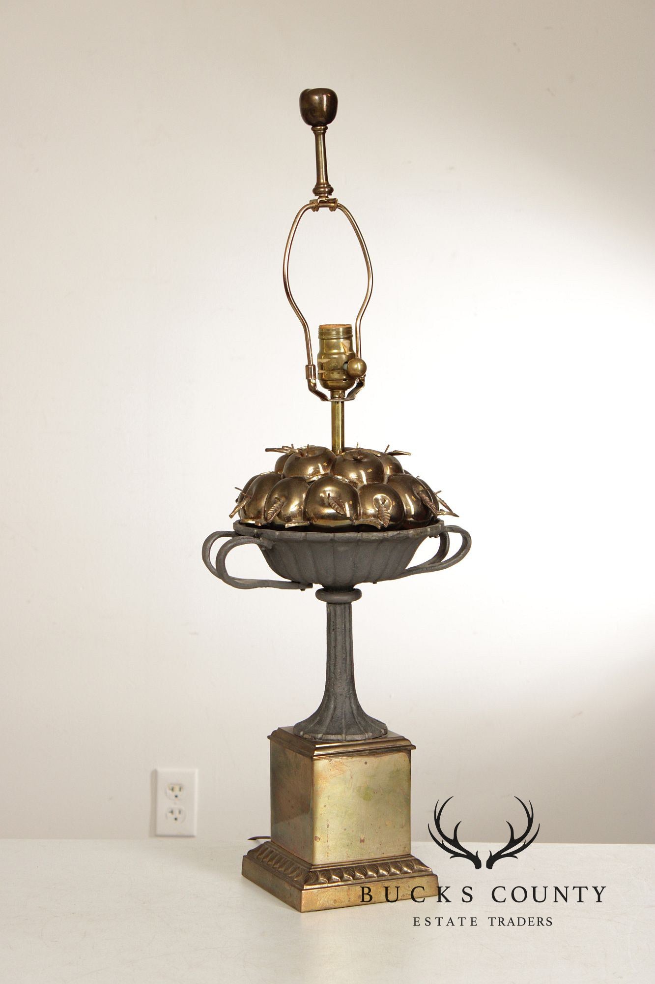 Chapman Vintage Fruit Basket Urn Form Table Lamp