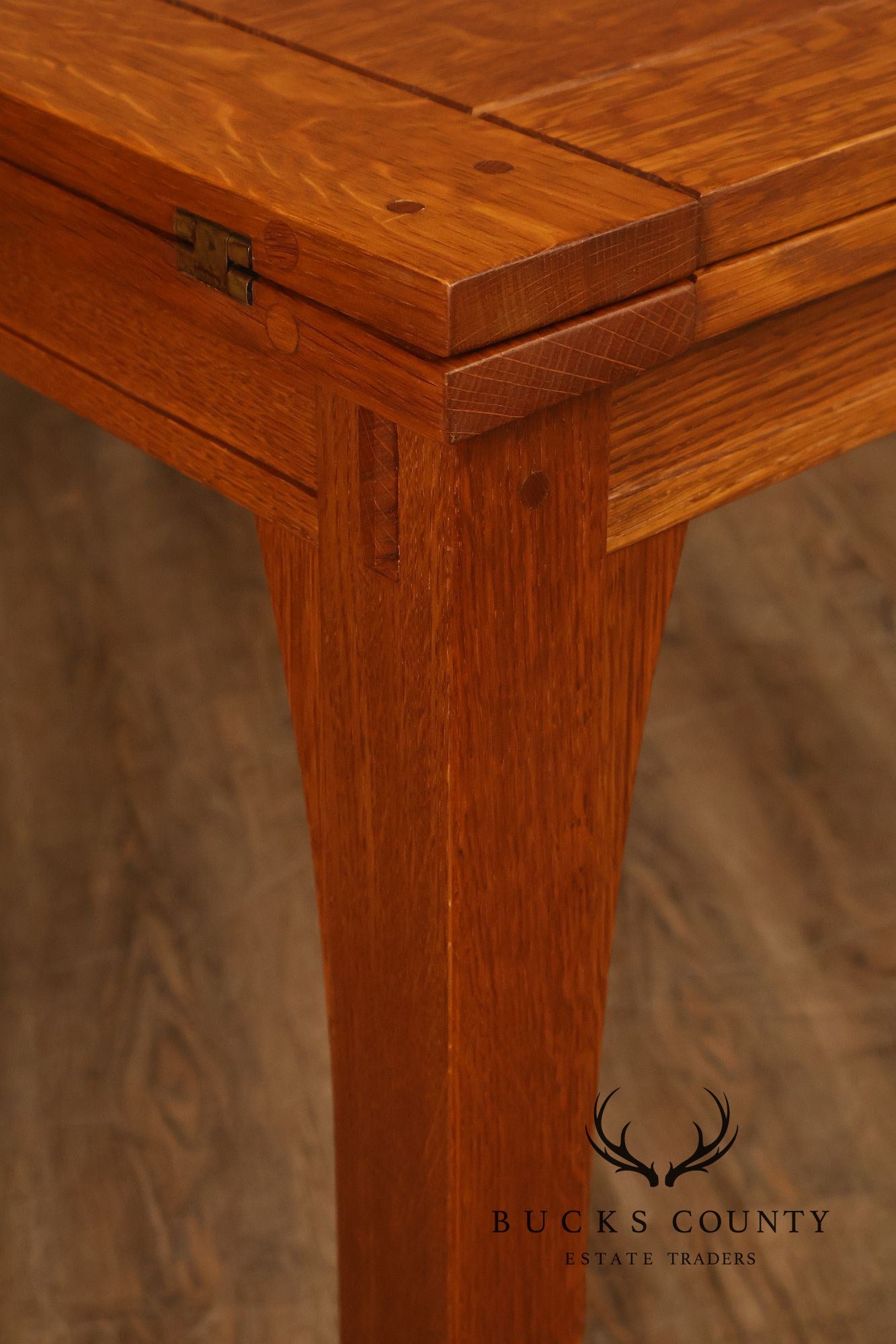 Stickley Mission Collection Oak Flip Top Dining Table