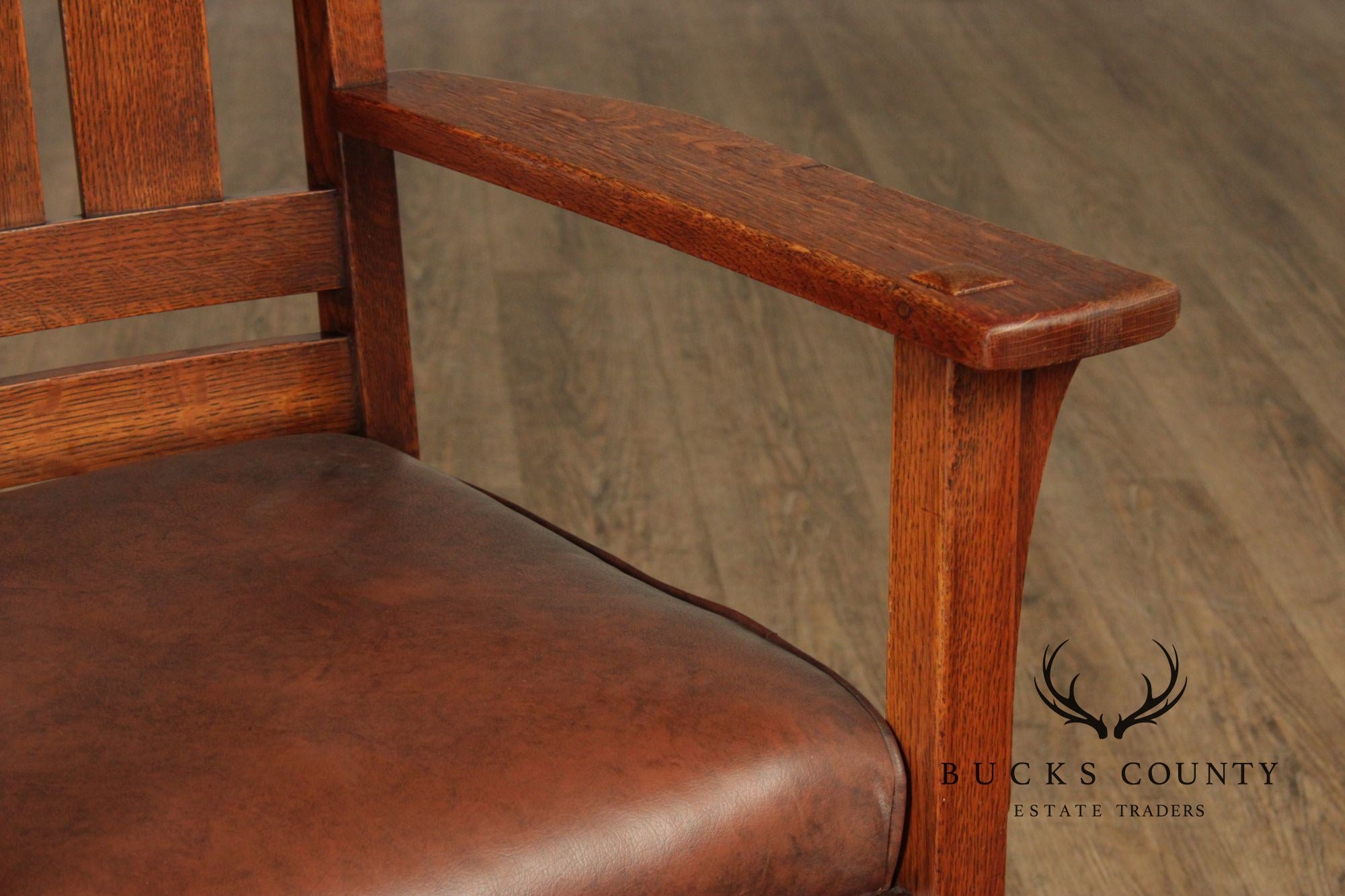 L. & J.G. Stickley Antique Mission Oak Armchair