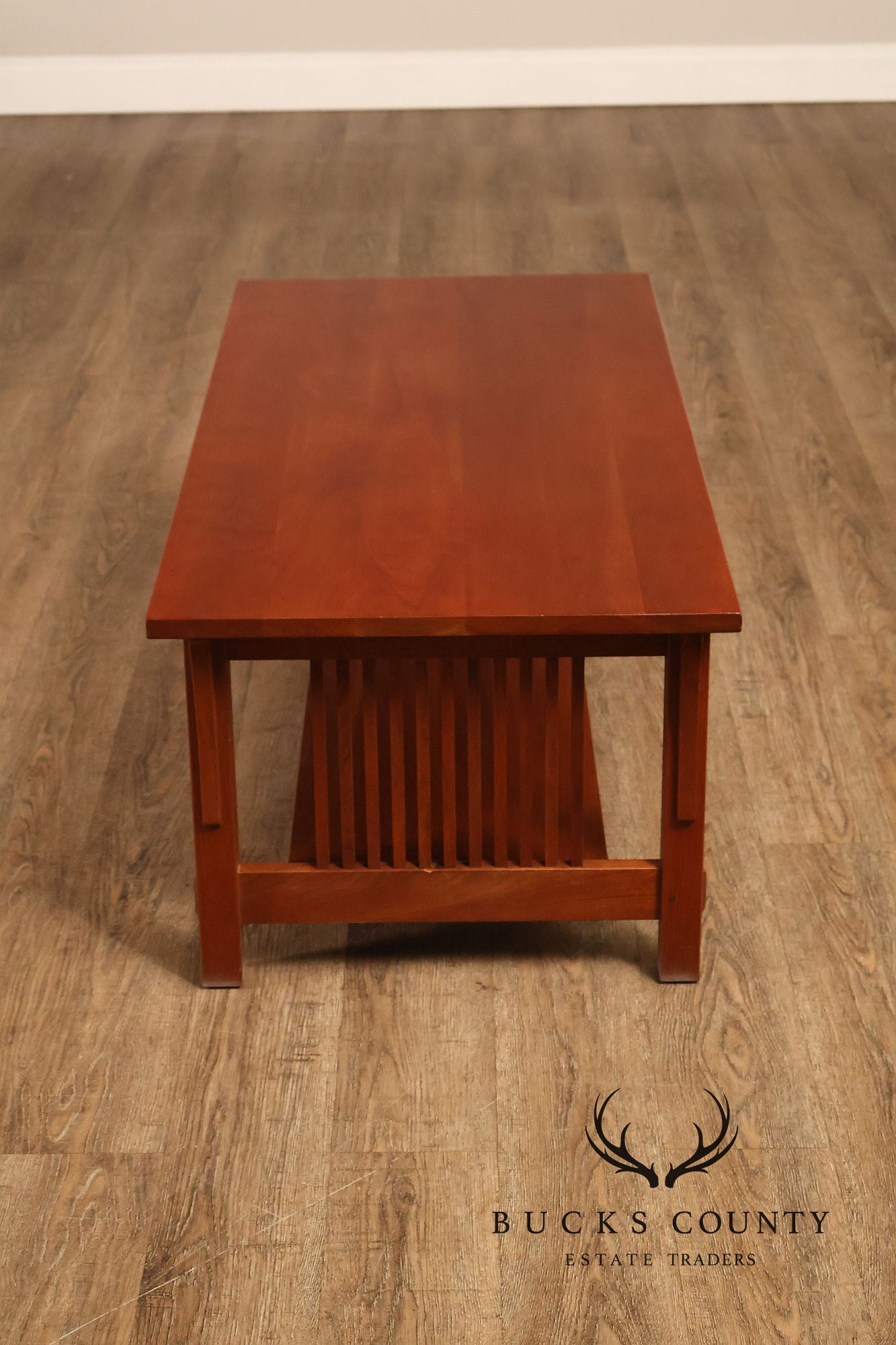 Stickley Mission Collection Cherry Spindle Coffee Table