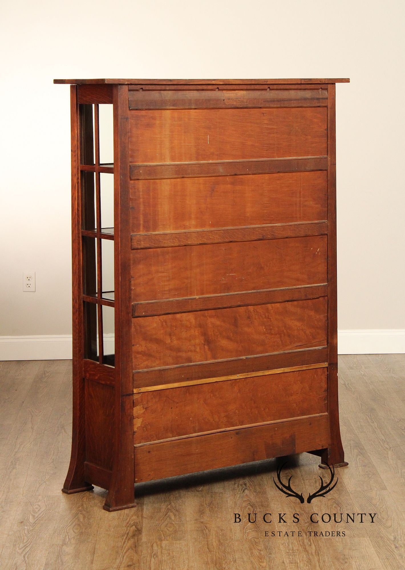The King Furniture Co. Mission Oak China Cabinet