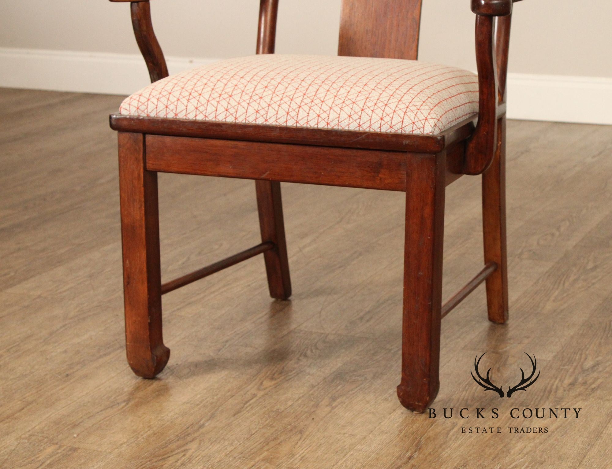 Bernhardt Chinese Style Set of Four Yoke Back Dining Chairs