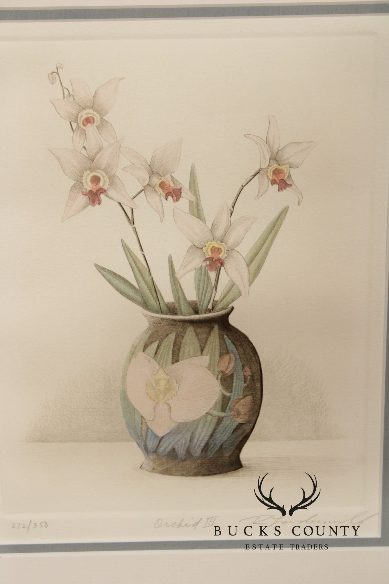 Rick Loudermilk Pair of Signed Limited Edition Prints, 'Orchid III' & 'Orchid IV'