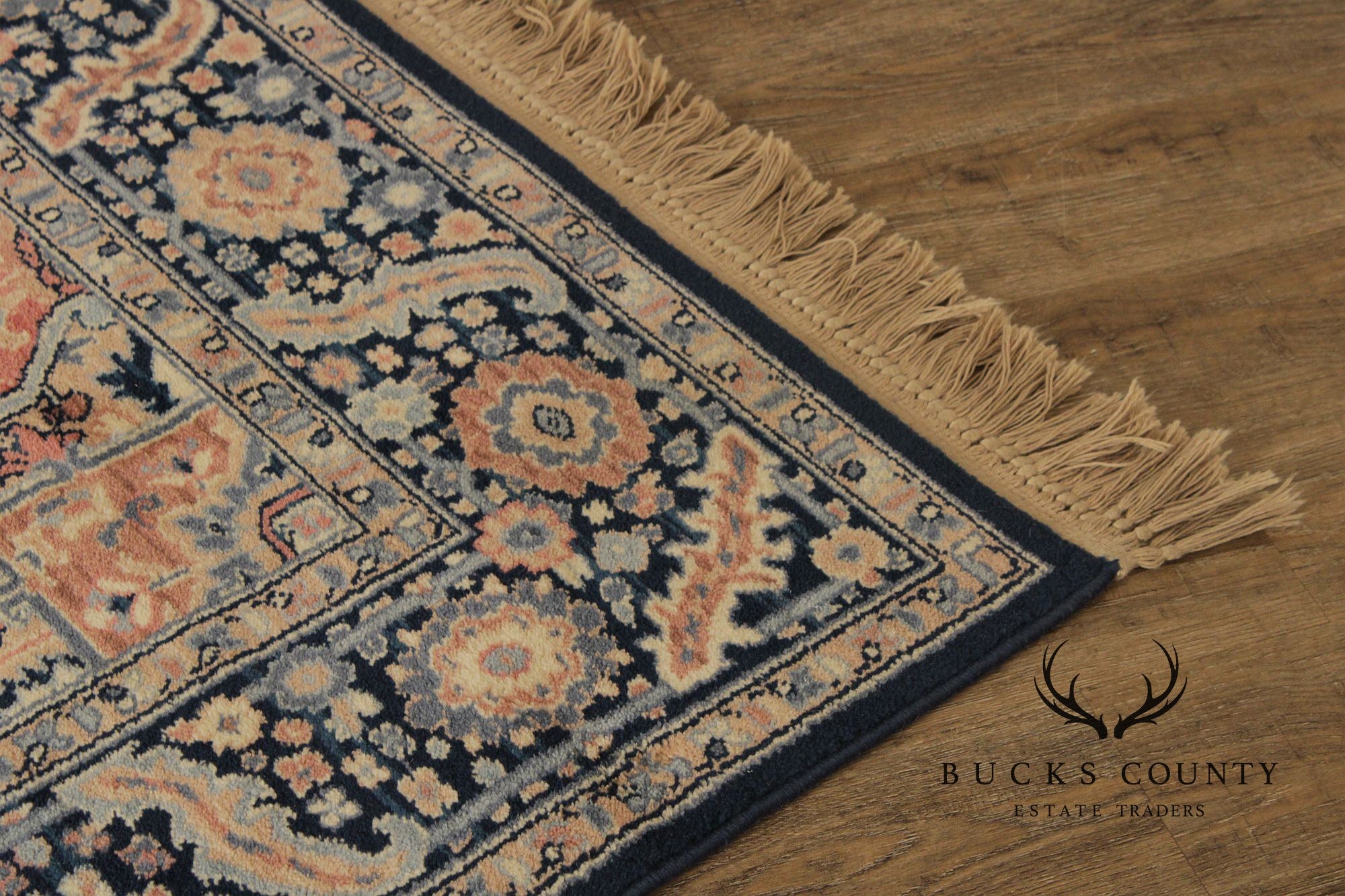 Karastan Blue Heriz Wool Area Rug 5.9 X 9