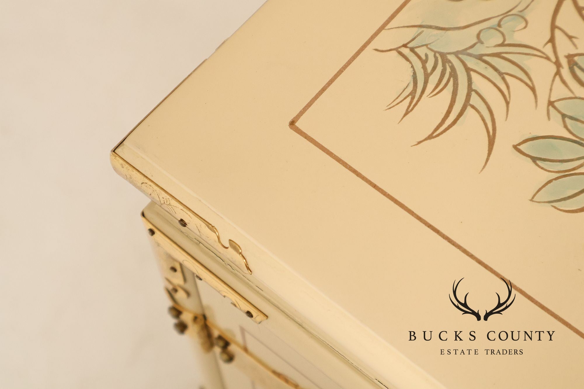 Painted Chinoiserie Style Jewelry Chest