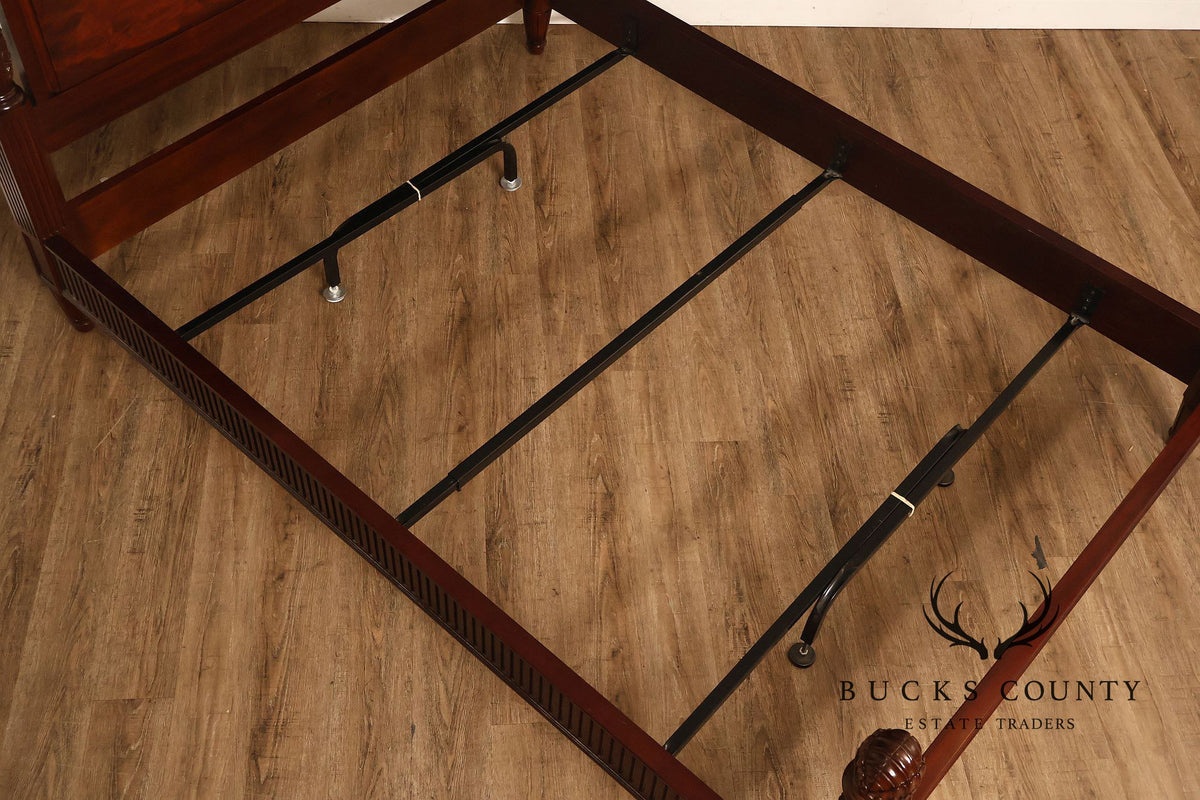 Henkel Harris Mahogany Low-Post Queen Bed