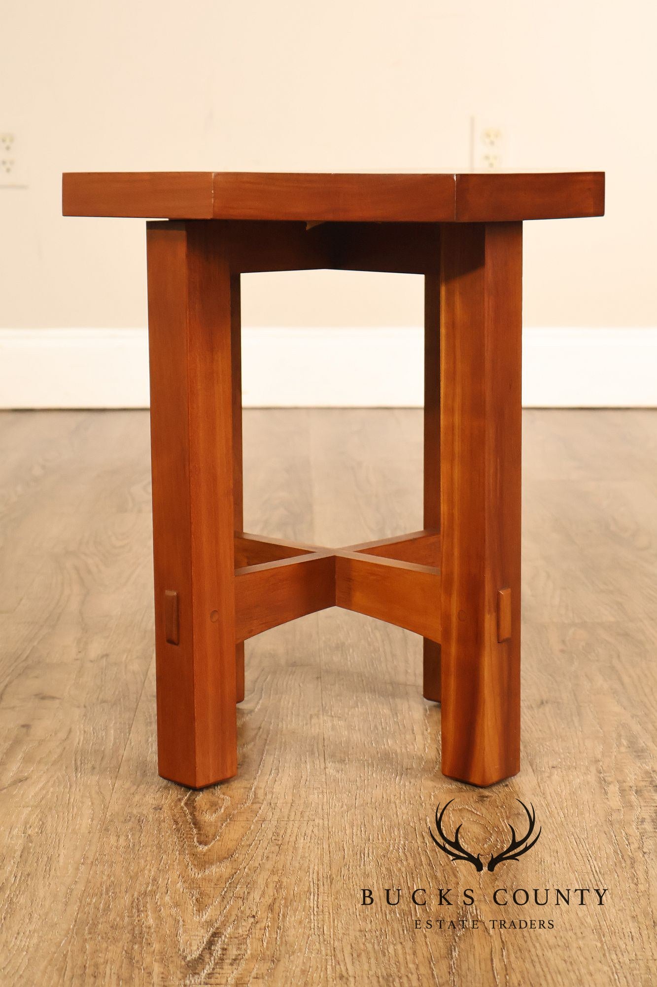 Stickley Mission Collection Cherry Octagonal Tabouret