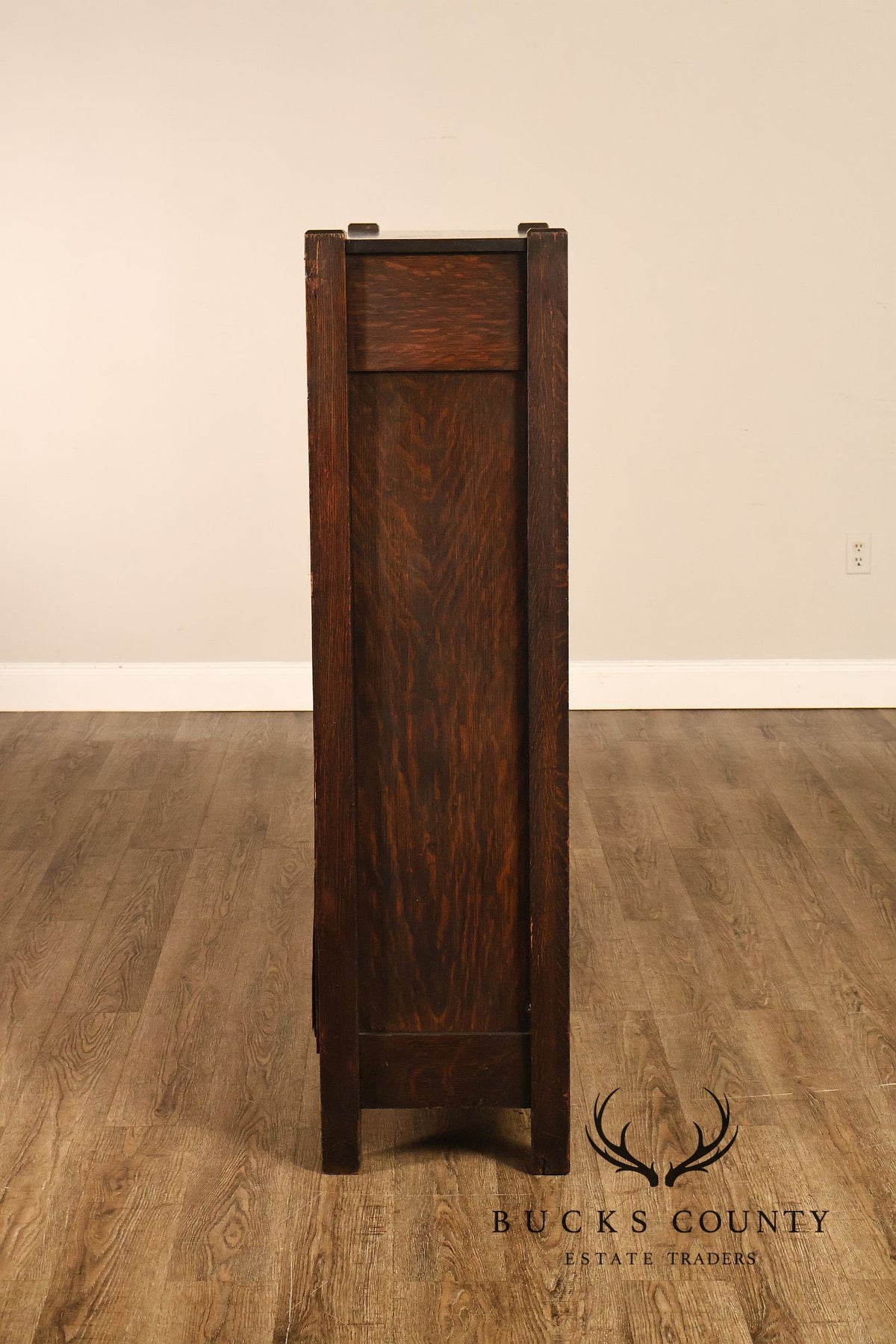 Antique Lifetime Furniture Mission Oak Bookcase Cabinet