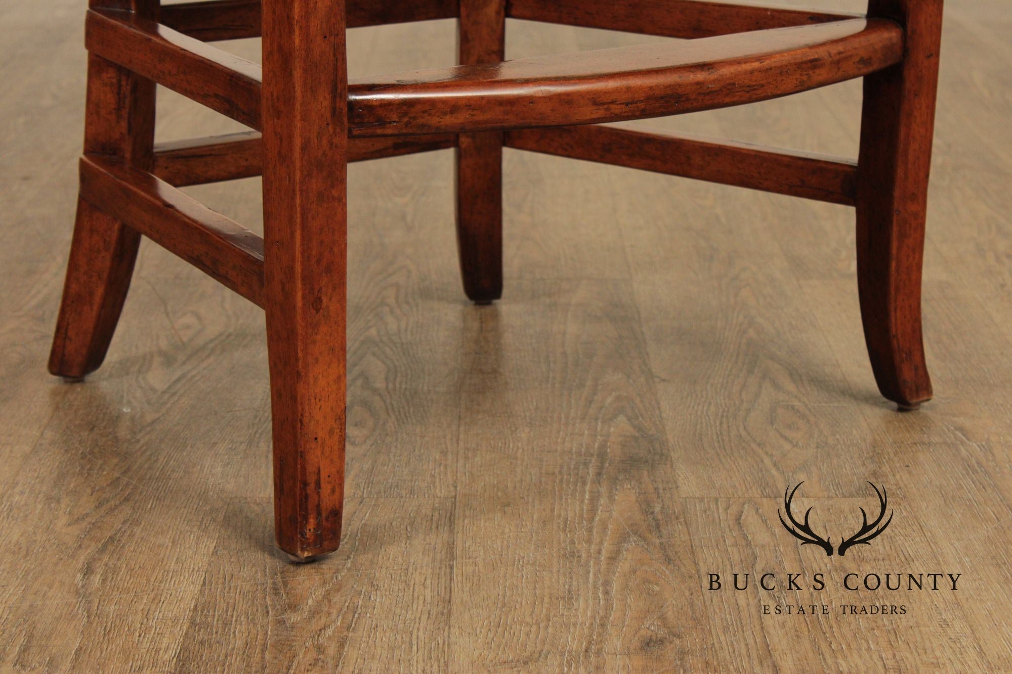 Bausman & Co. Rustic Style Pair of Swivel Barstools