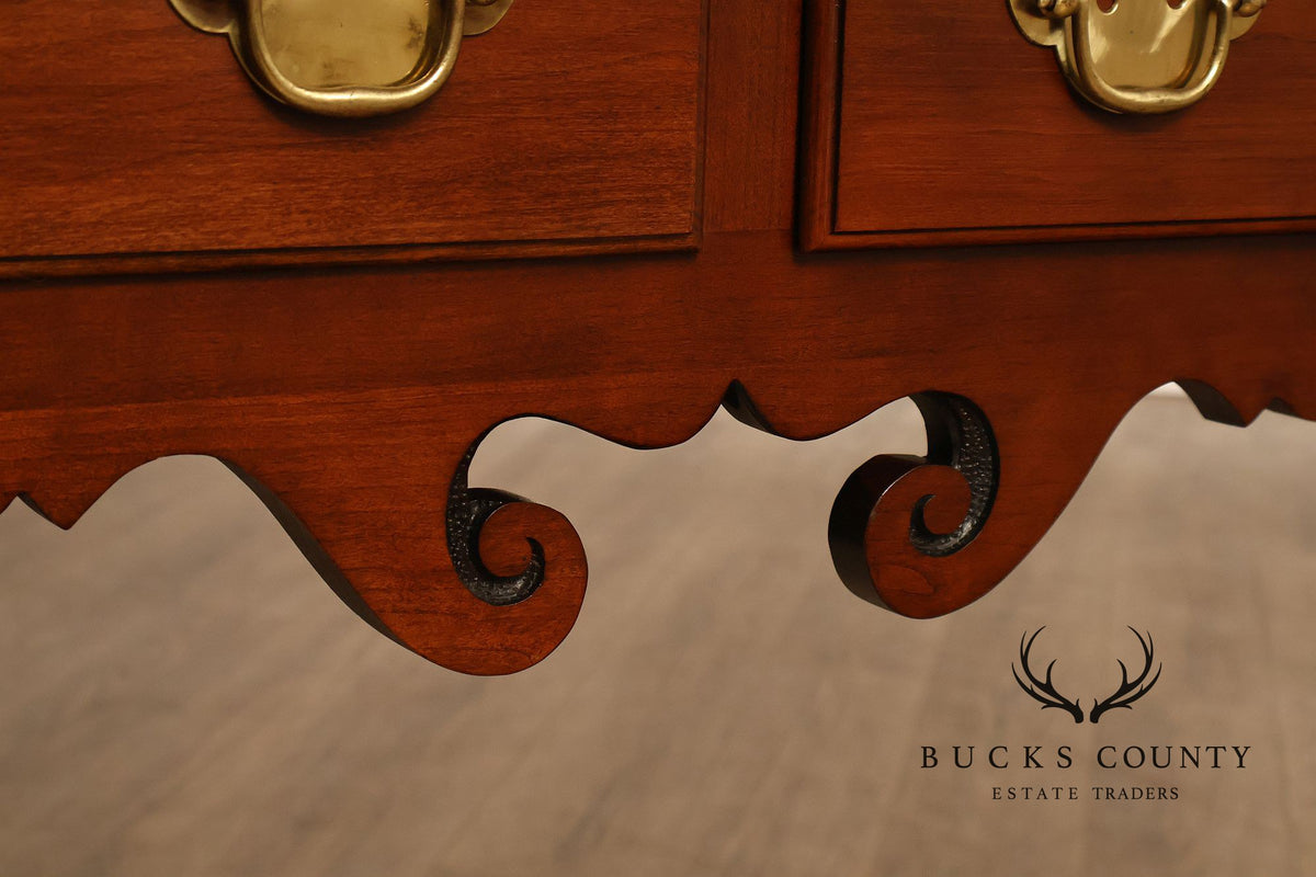 Statton Chippendale Style Cherry Console Table