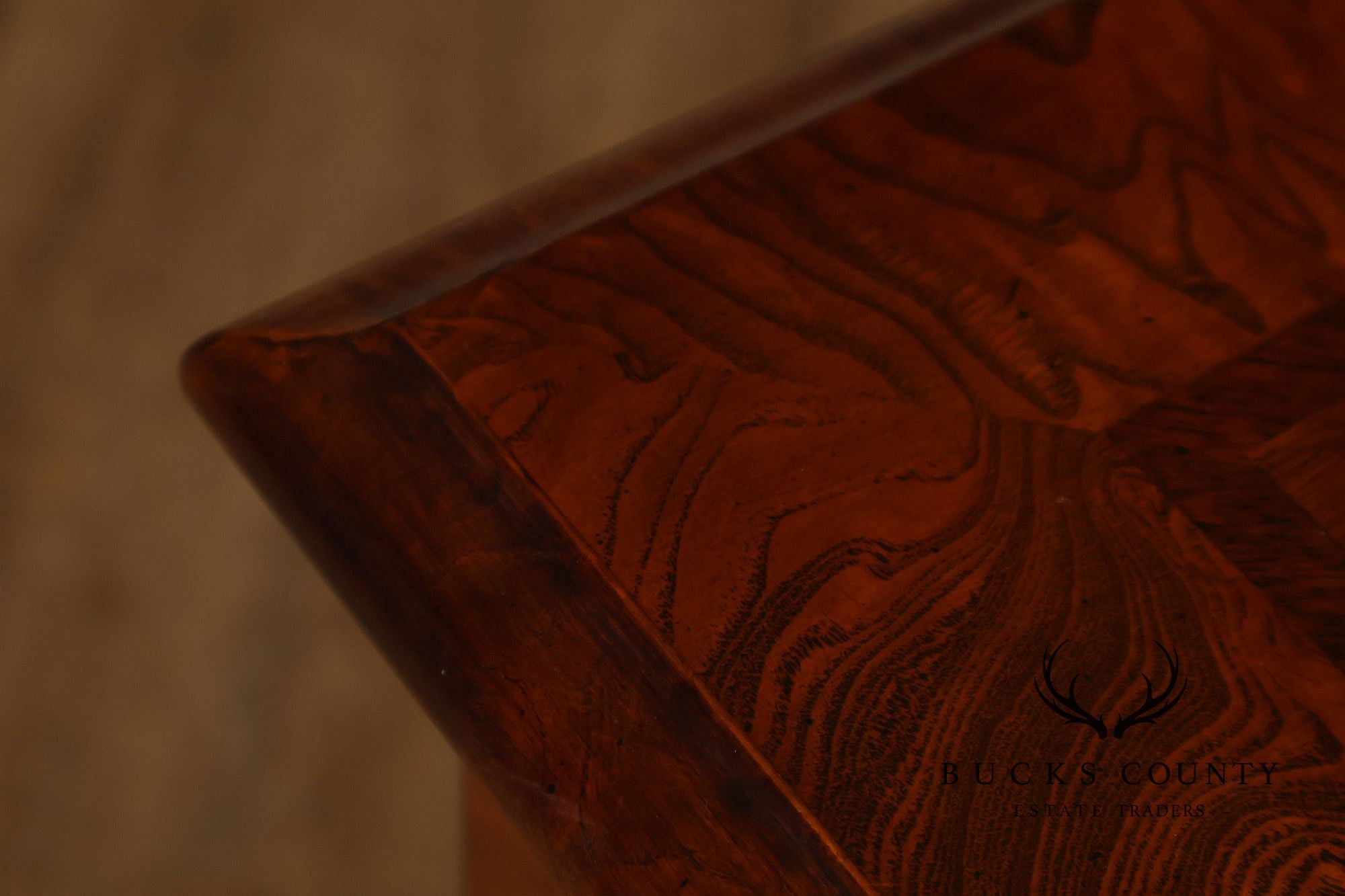 Henredon Georgian Style Burlwood Lowboy