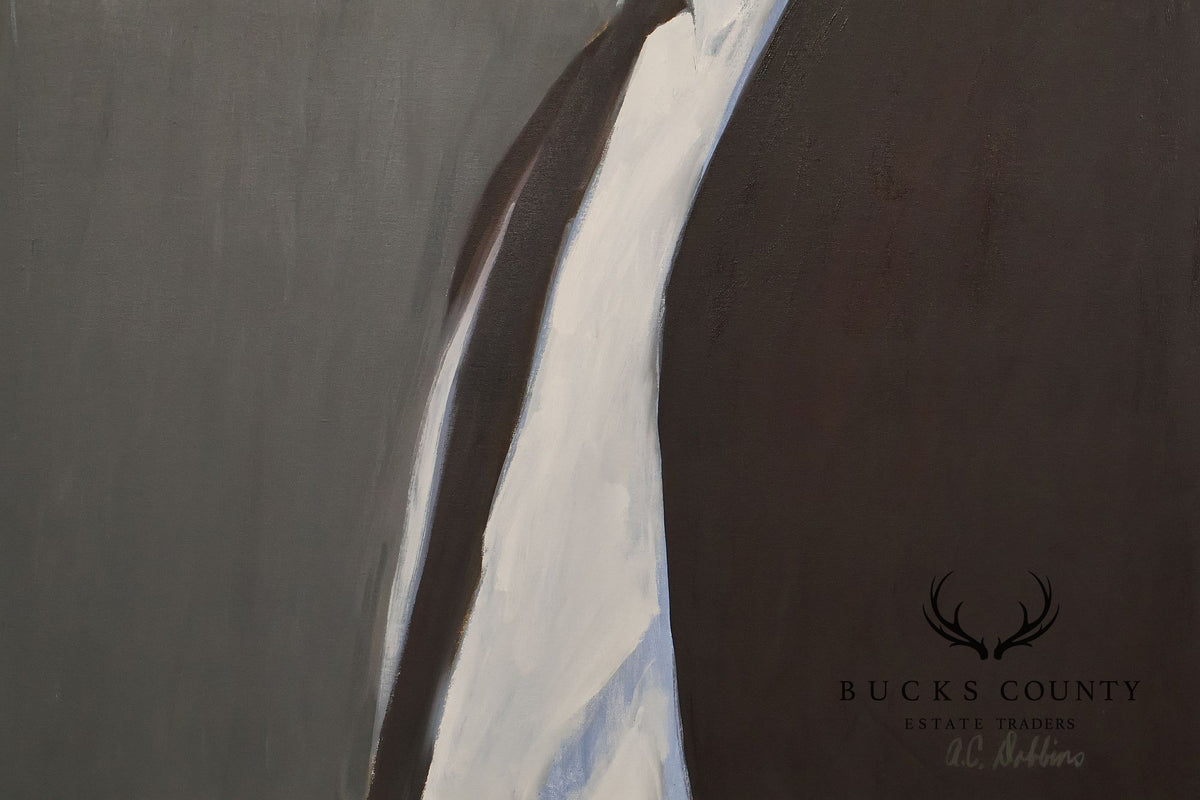 Anne Cooper Dobbins Oil Painting, 'The Contractor'