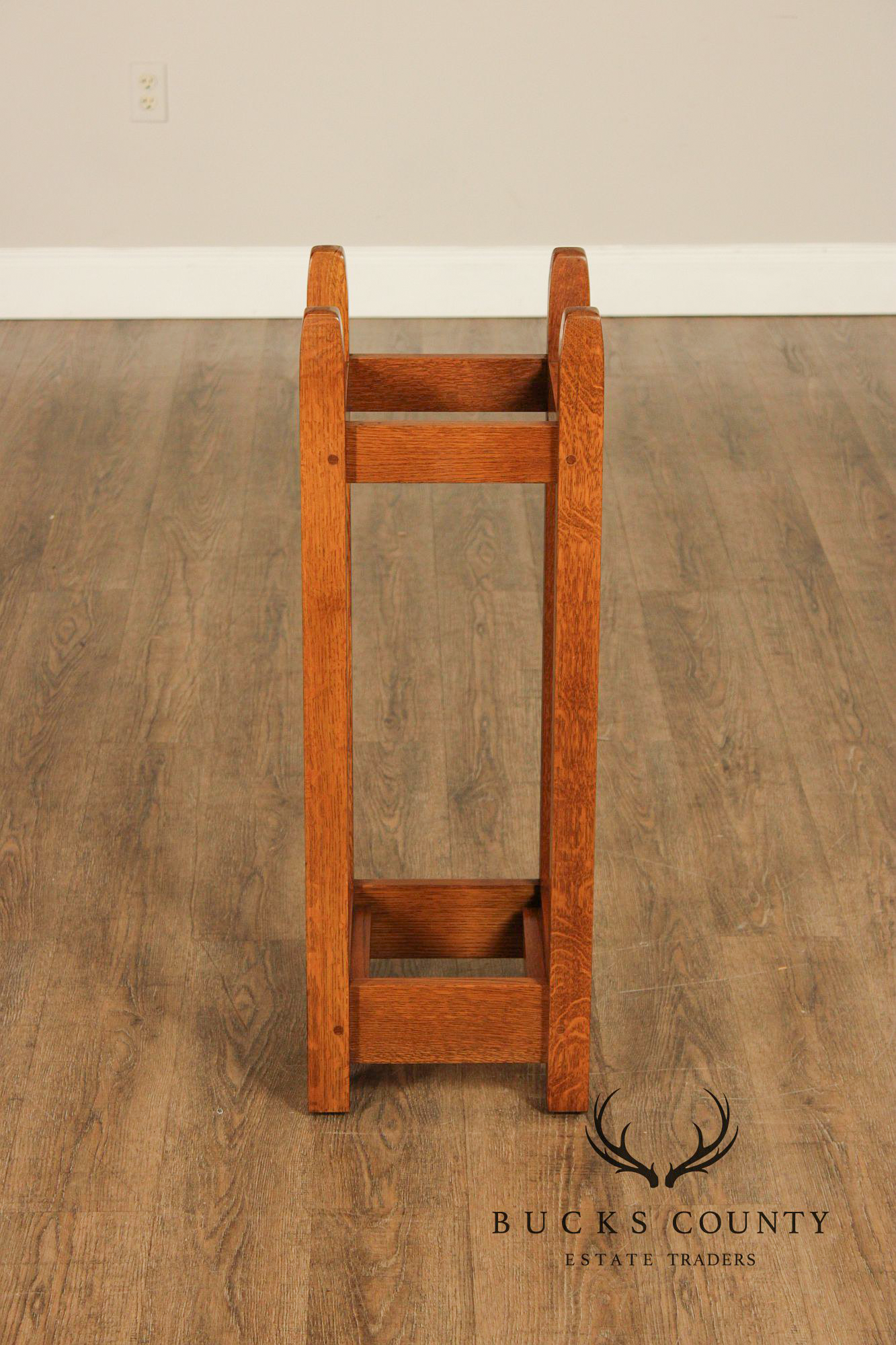 Stickley Furniture Mission Collection Oak Umbrella Stand