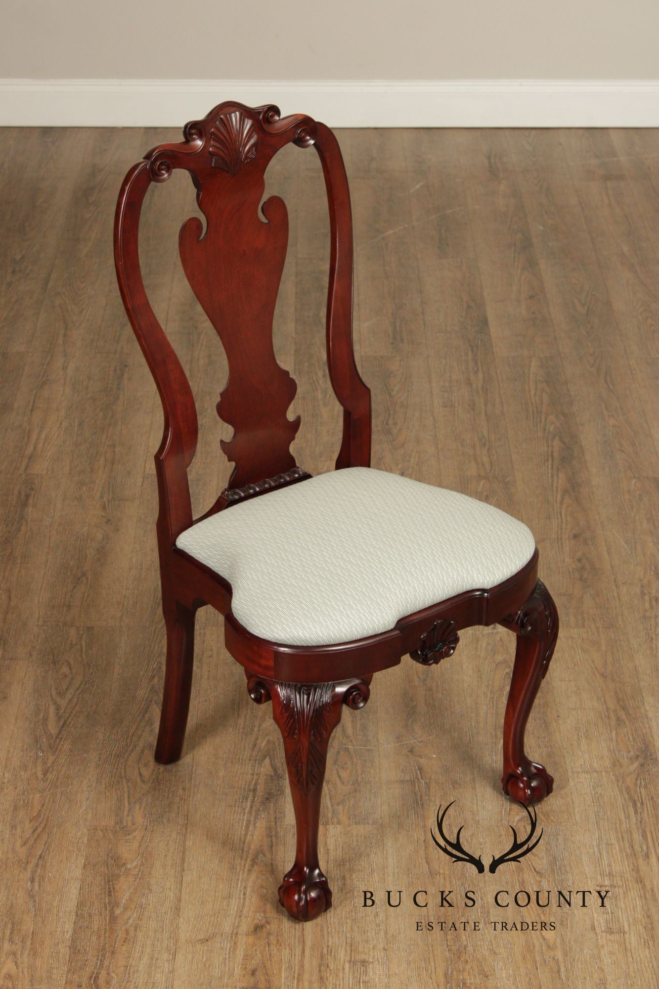 Kindel Winterthur Collection Set of Eight Mahogany Dining Chairs