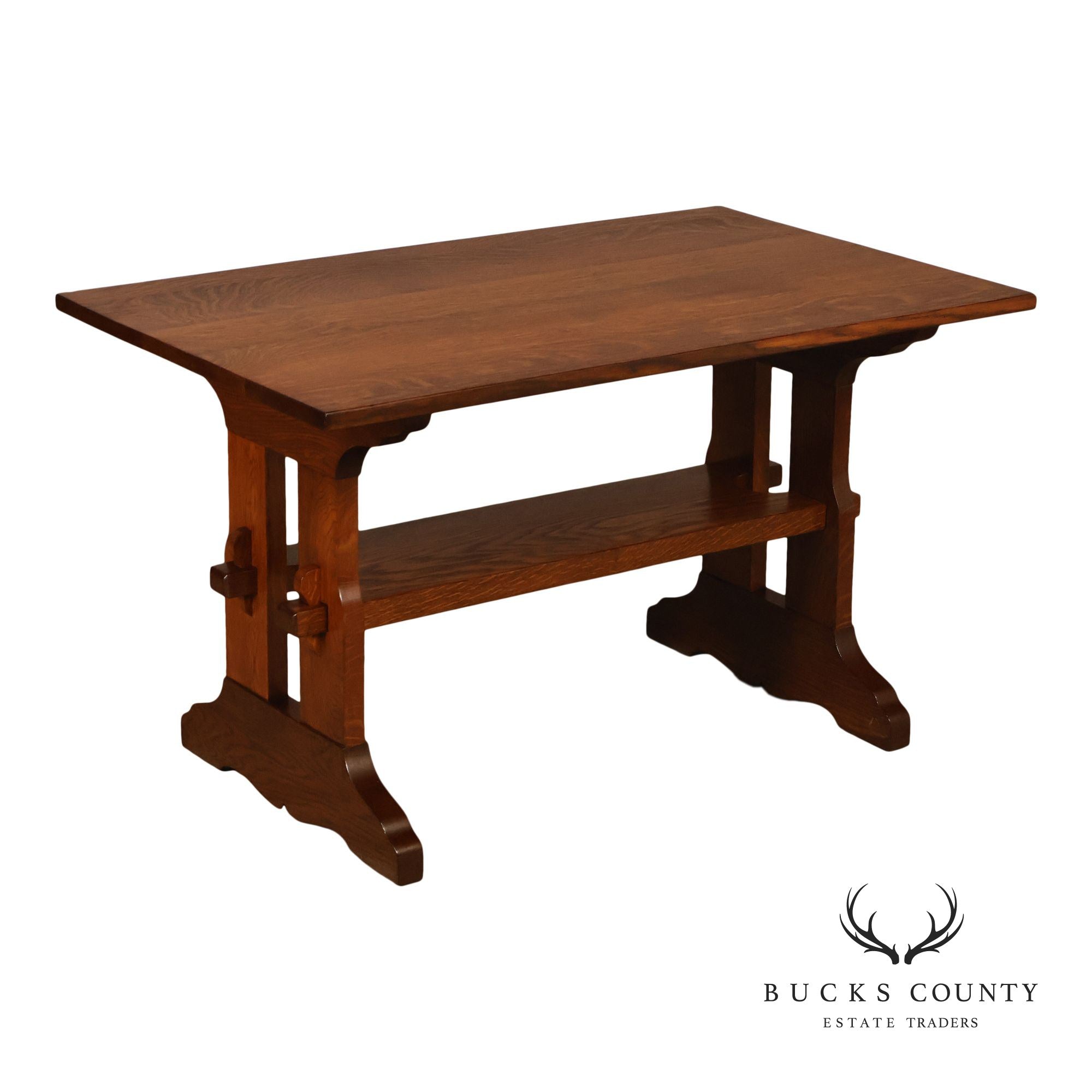 Gustav Stickley Antique Mission Oak Library Table