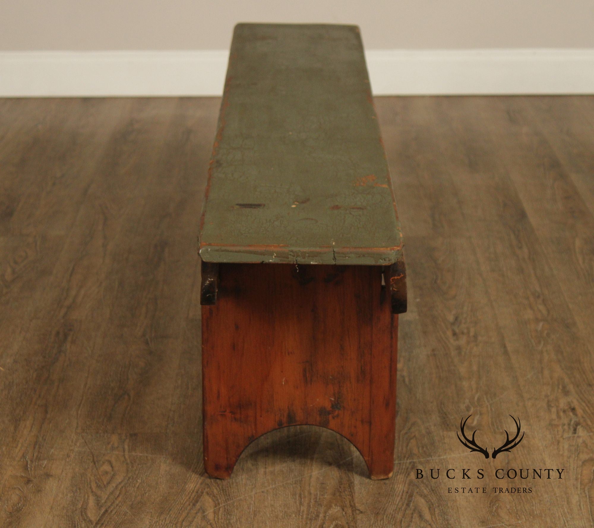 Antique Primitive Pine Bench