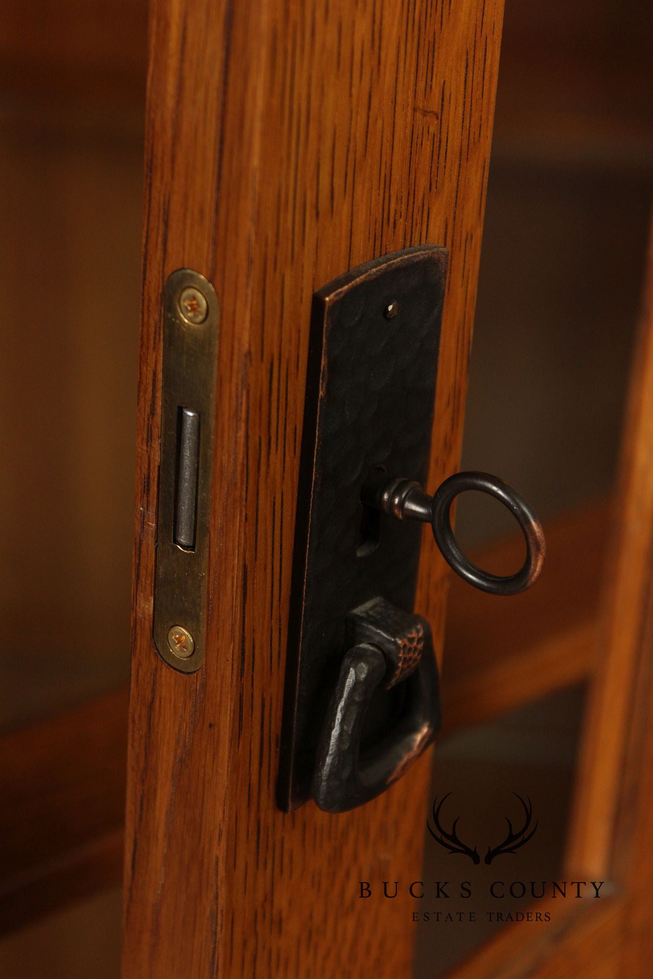 Stickley Mission Collection Oak Corner Curio Cabinet