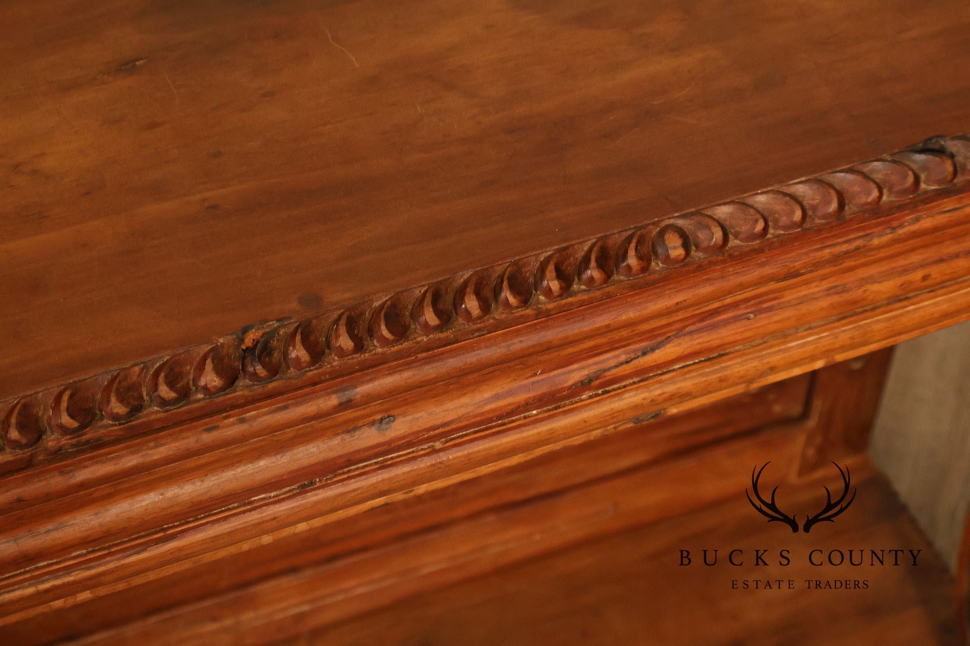 Antique Anglo Indian Pair of Carved Hardwood Console Tables