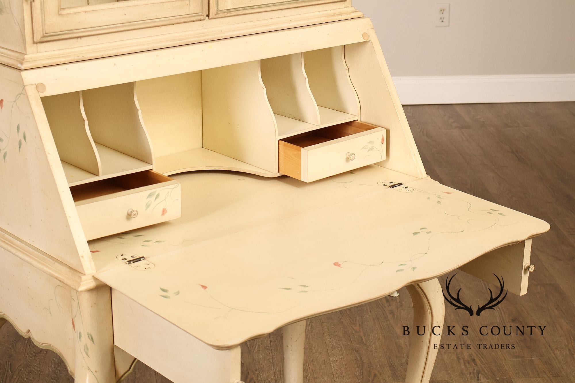 Ethan Allen Country French Painted Secretary Desk