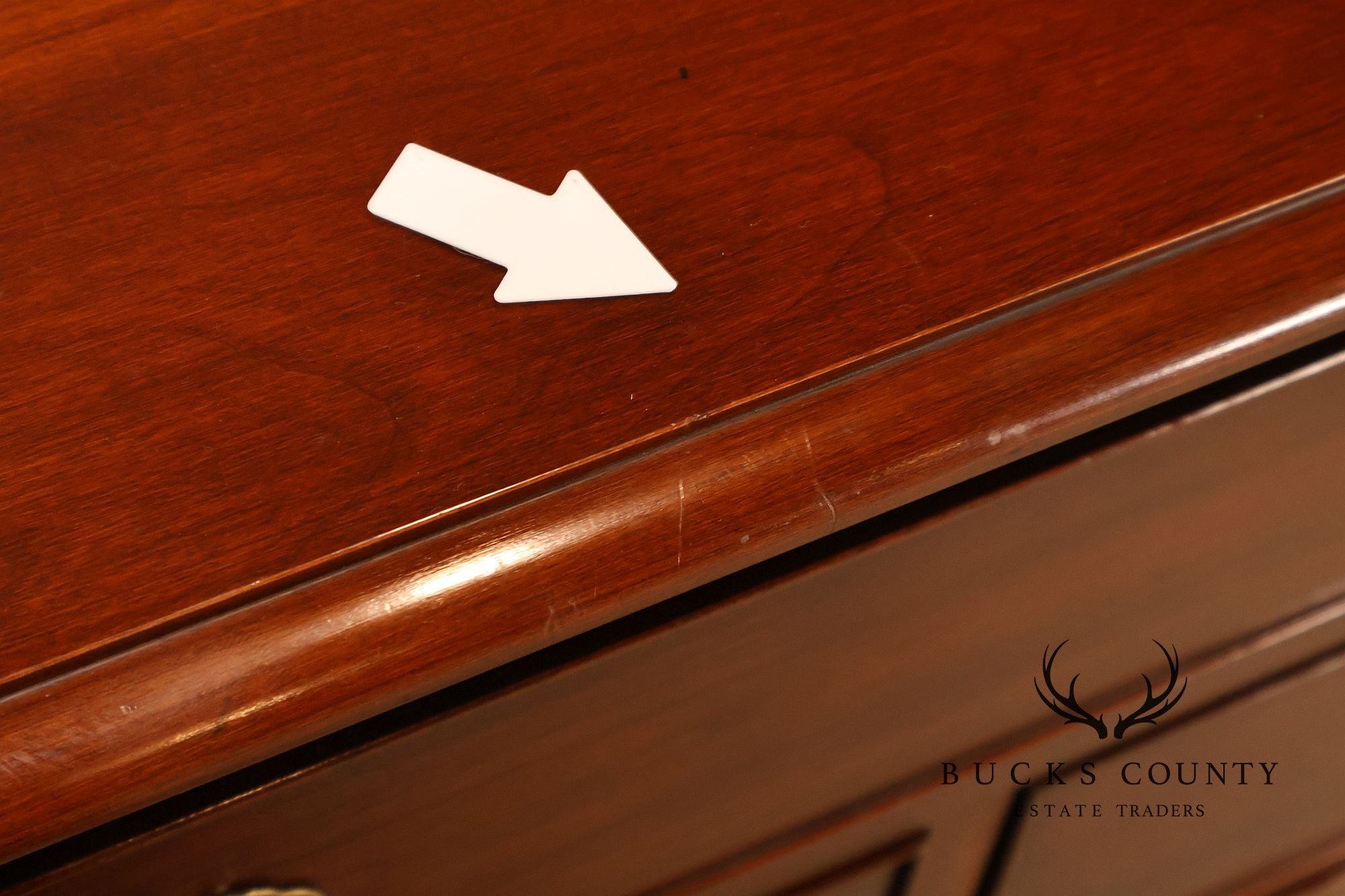 Henkel Harris Chippendale Style Cherry Double Dresser