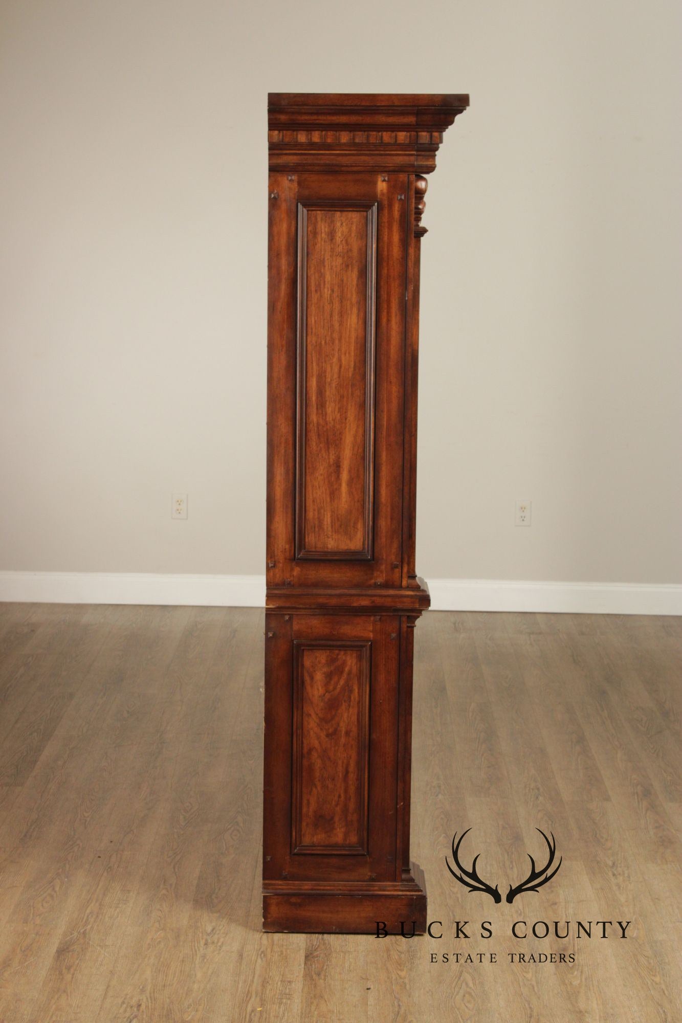 Neoclassical Style Double Bookcase