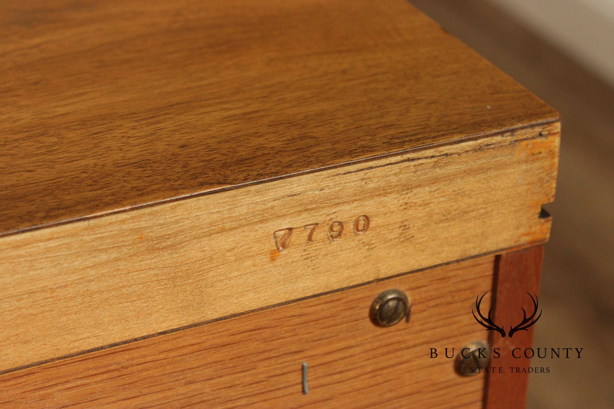 John Widdicomb Mid Century Modern Walnut 9 Drawer Triple Dresser