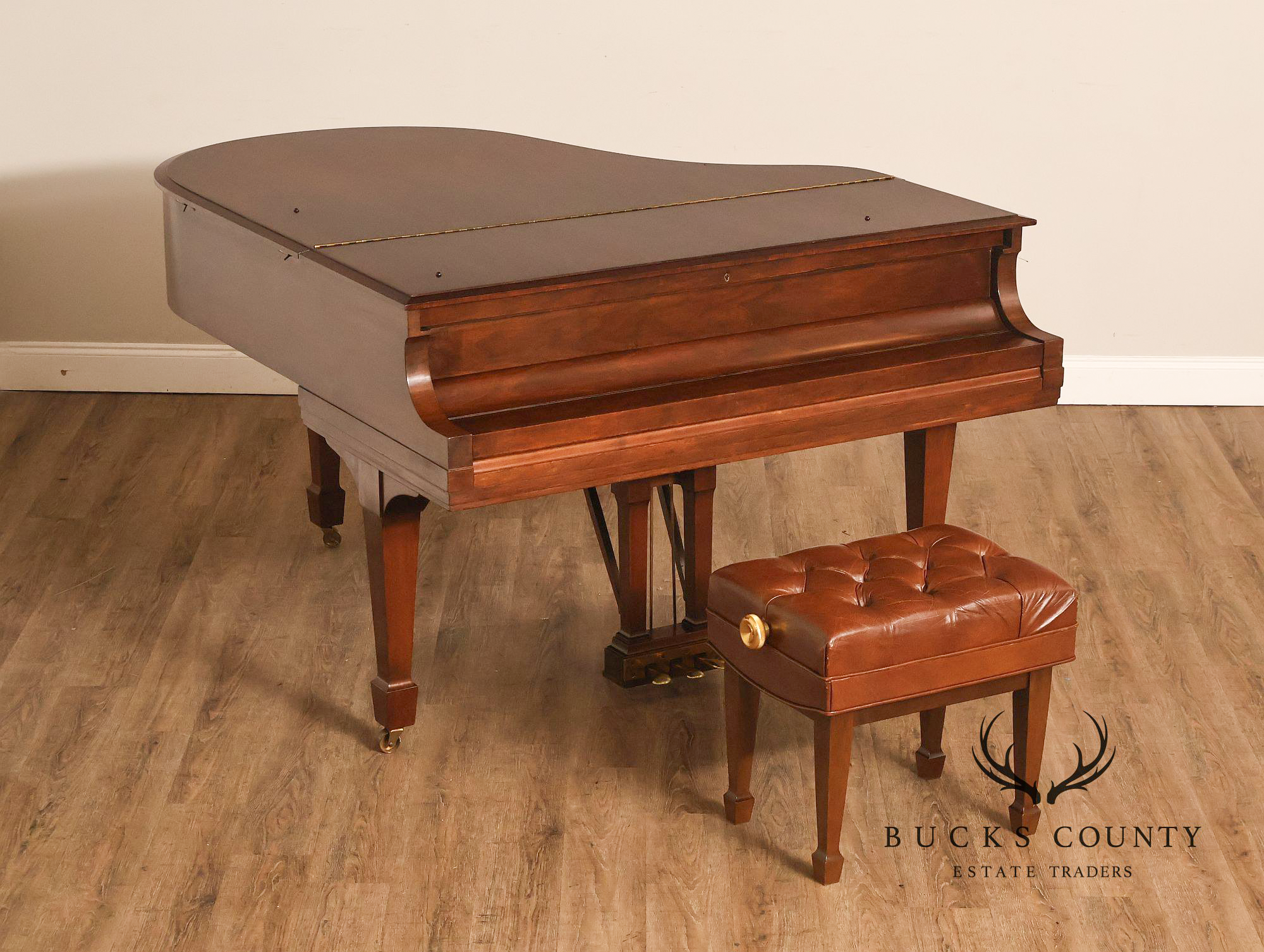 1929 Steinway & Sons Model M Vintage Walnut Grand Piano With Bench