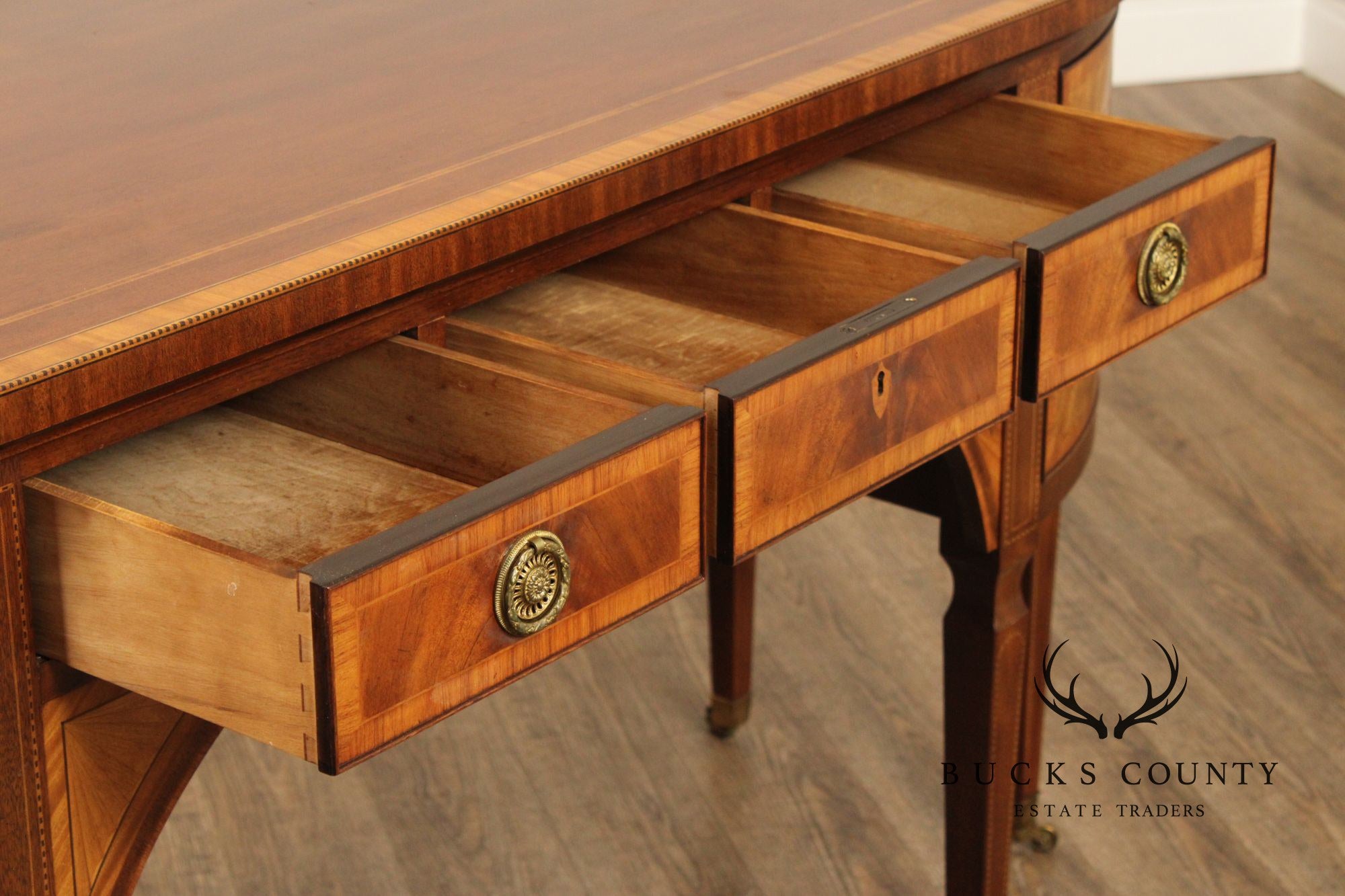 BAKER STATELY HOMES COLLECTION INLAID MAHOGANY SIDEBOARD