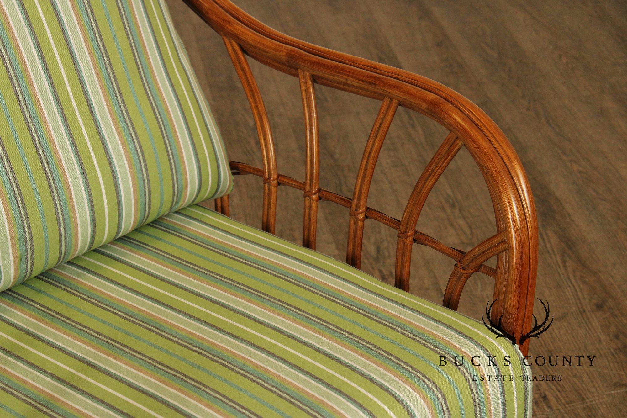 South Sea Rattan 'New Kauai' Lounge Chair with Ottoman