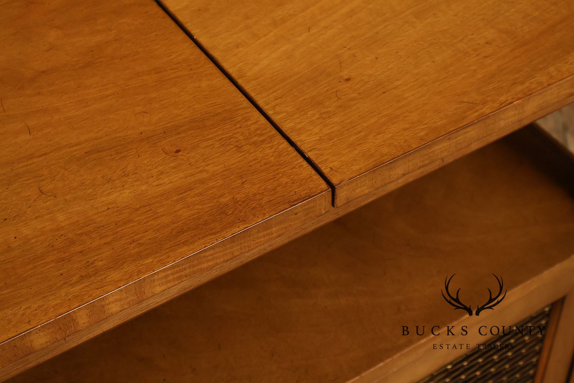 Henredon Vintage Walnut Drop Leaf Server Bar Cart