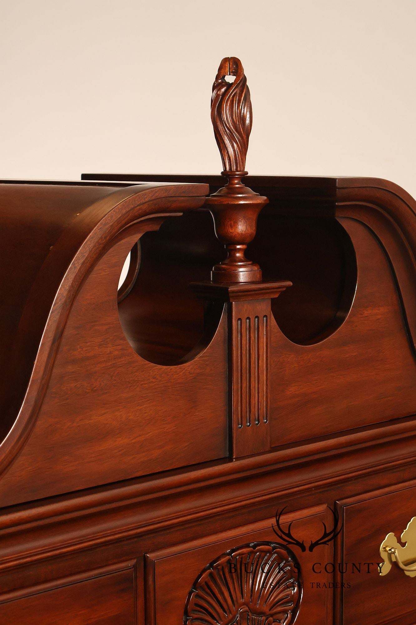 Henkel Harris Queen Anne Style Mahogany Highboy Chest