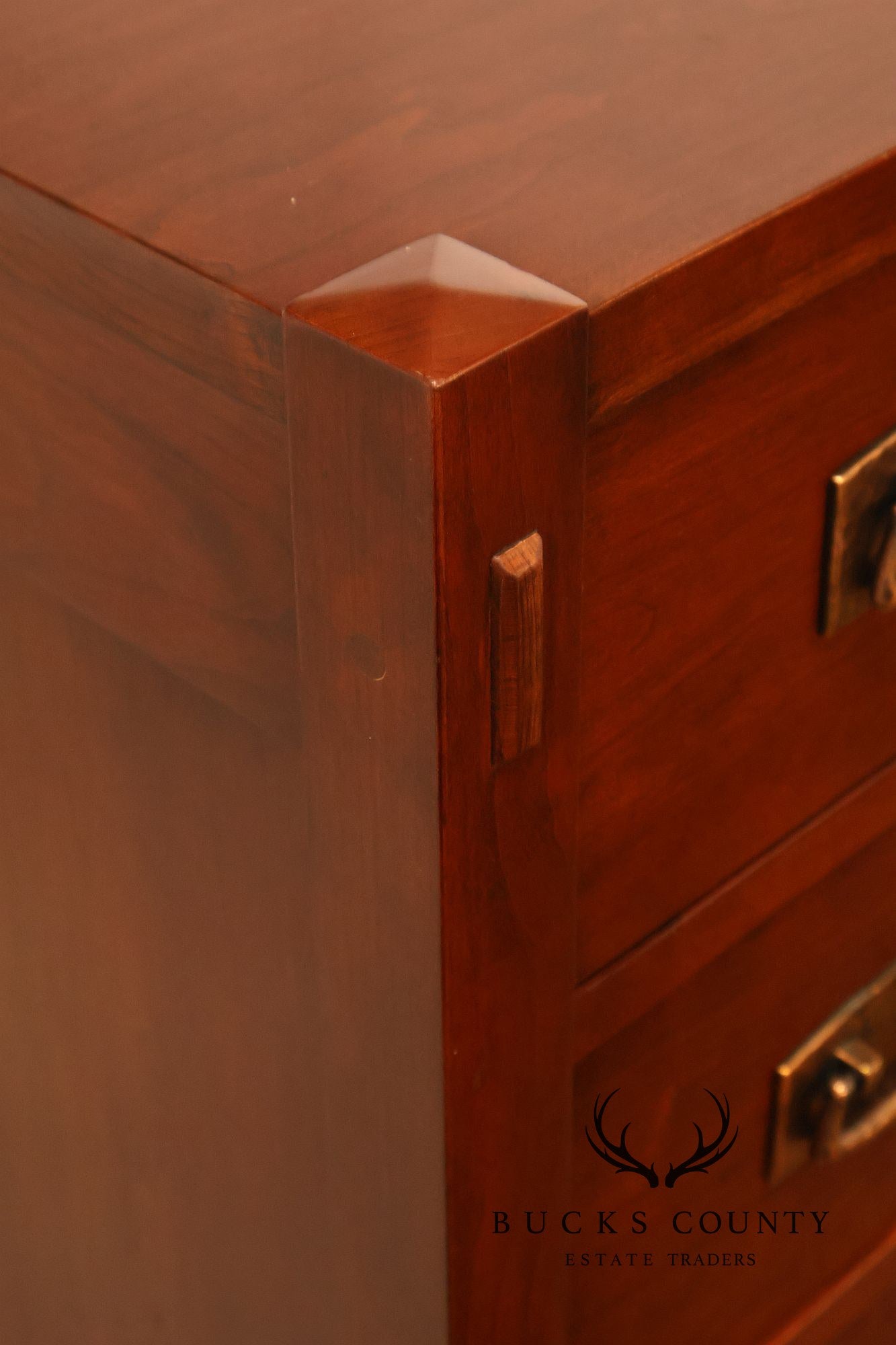 Stickley Mission Collection Pair Of Cherry Three Drawer Nightstands