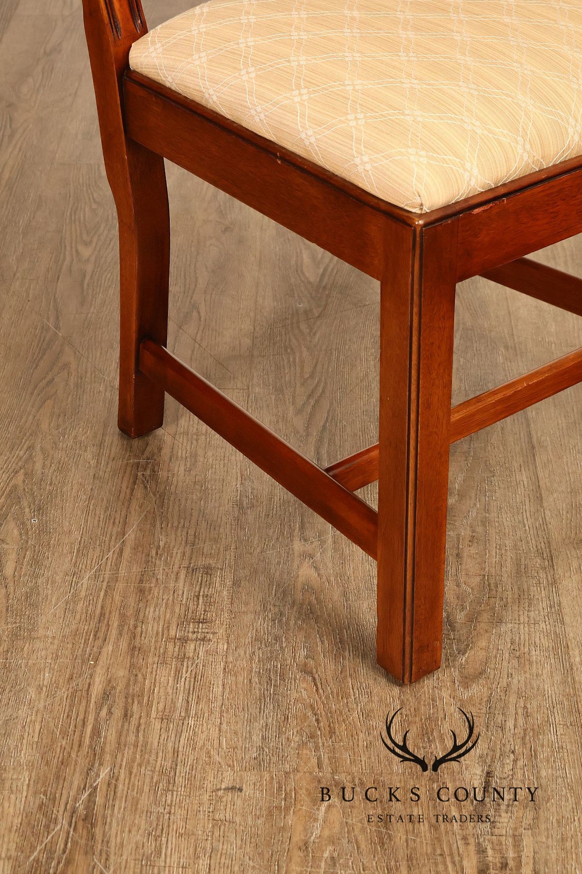 EJ Victor Set Of Six Chippendale Style Mahogany Dining Chairs