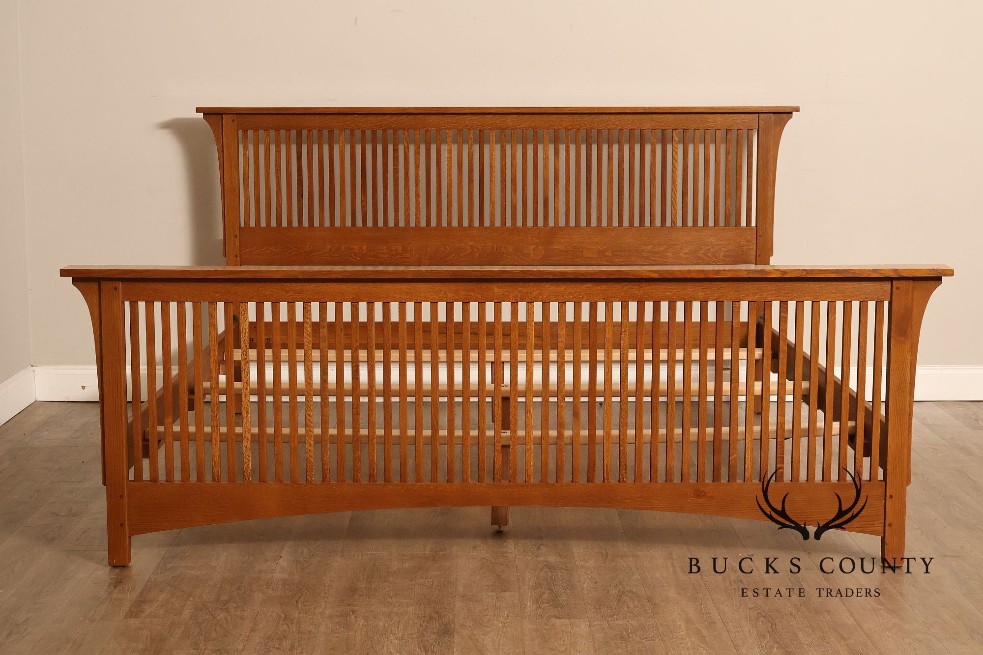 Stickley Mission Collection King Size Spindle Bed