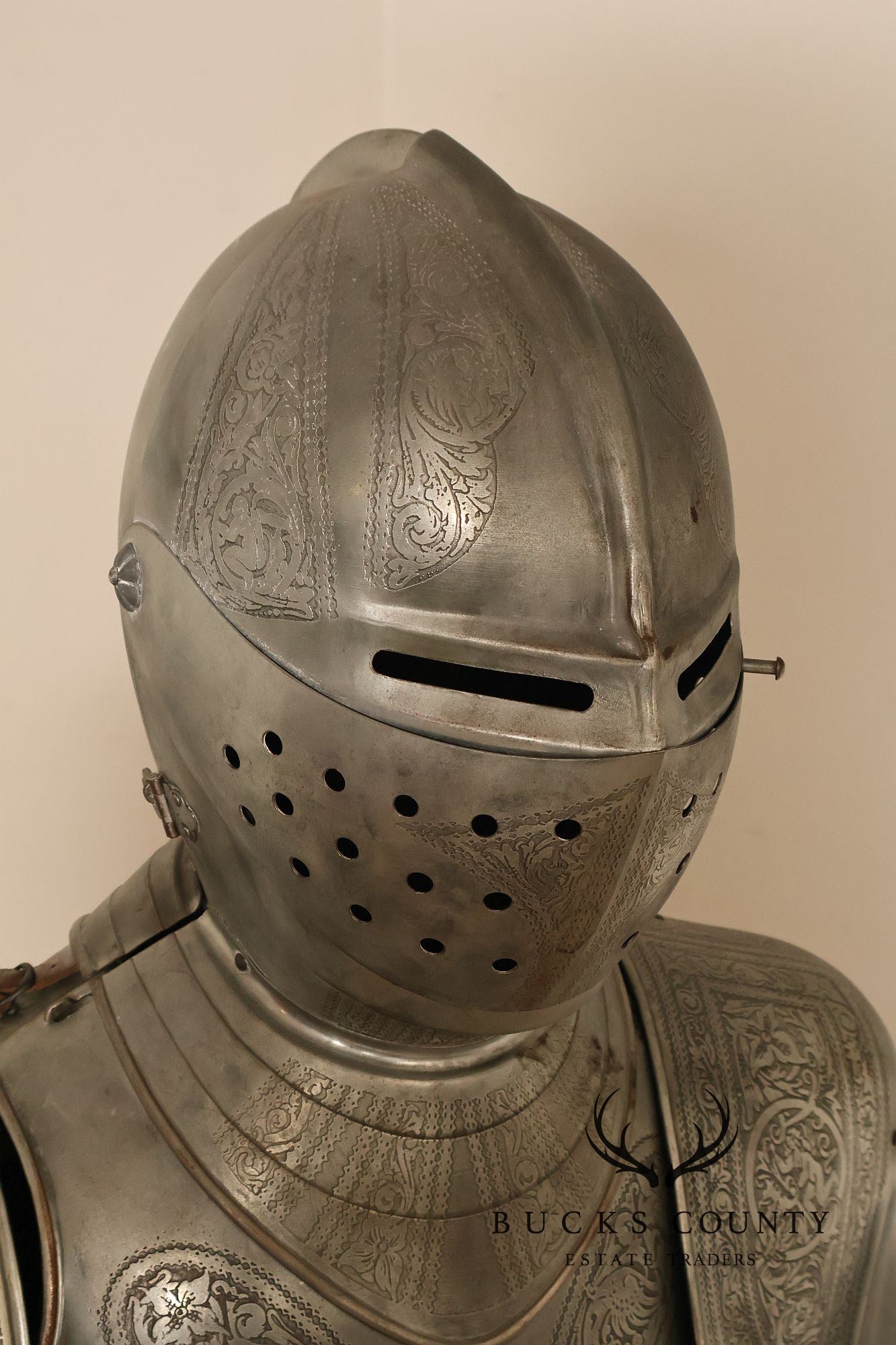Marto Toledo Spanish Engraved Full Suit of Armor with Sword