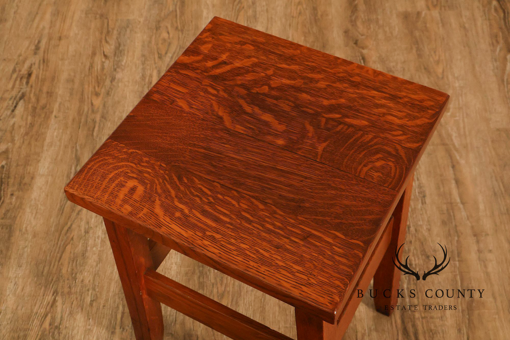 Stickley Brothers Arts And Crafts Oak Tabouret Stand Model #2582