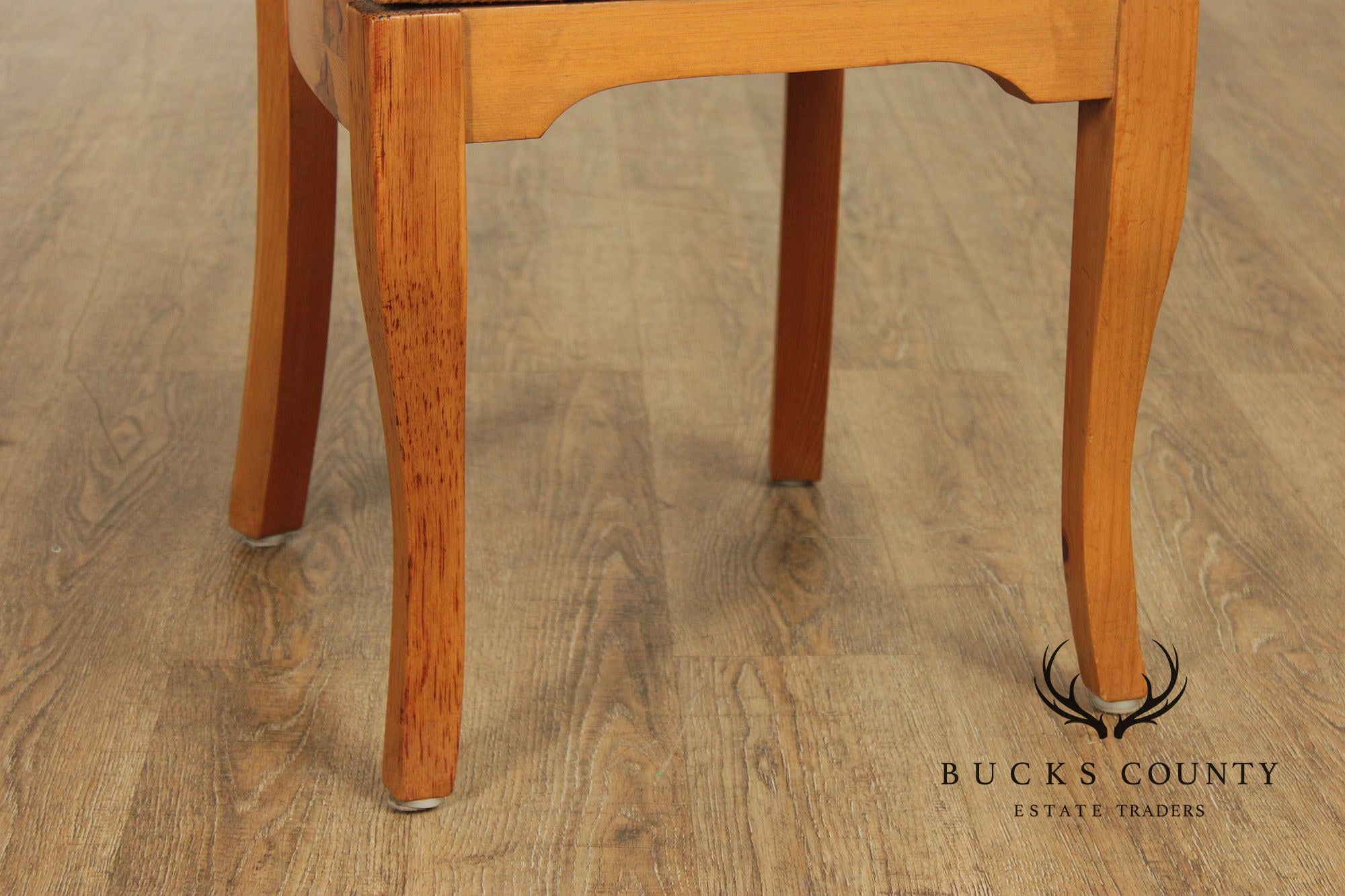 French Country Style Set Of 6 Rush Seat Dining Chairs