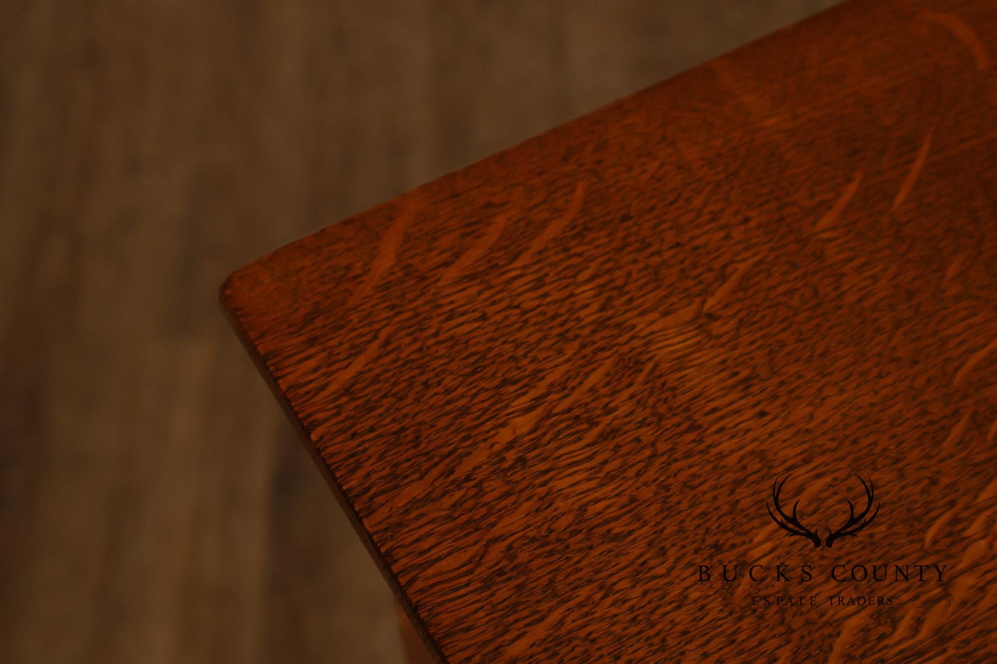 Exceptional Antique Quarter Sawn Oak Roll Top Desk With Carved 'Reading Hardware Co." Crest Panel